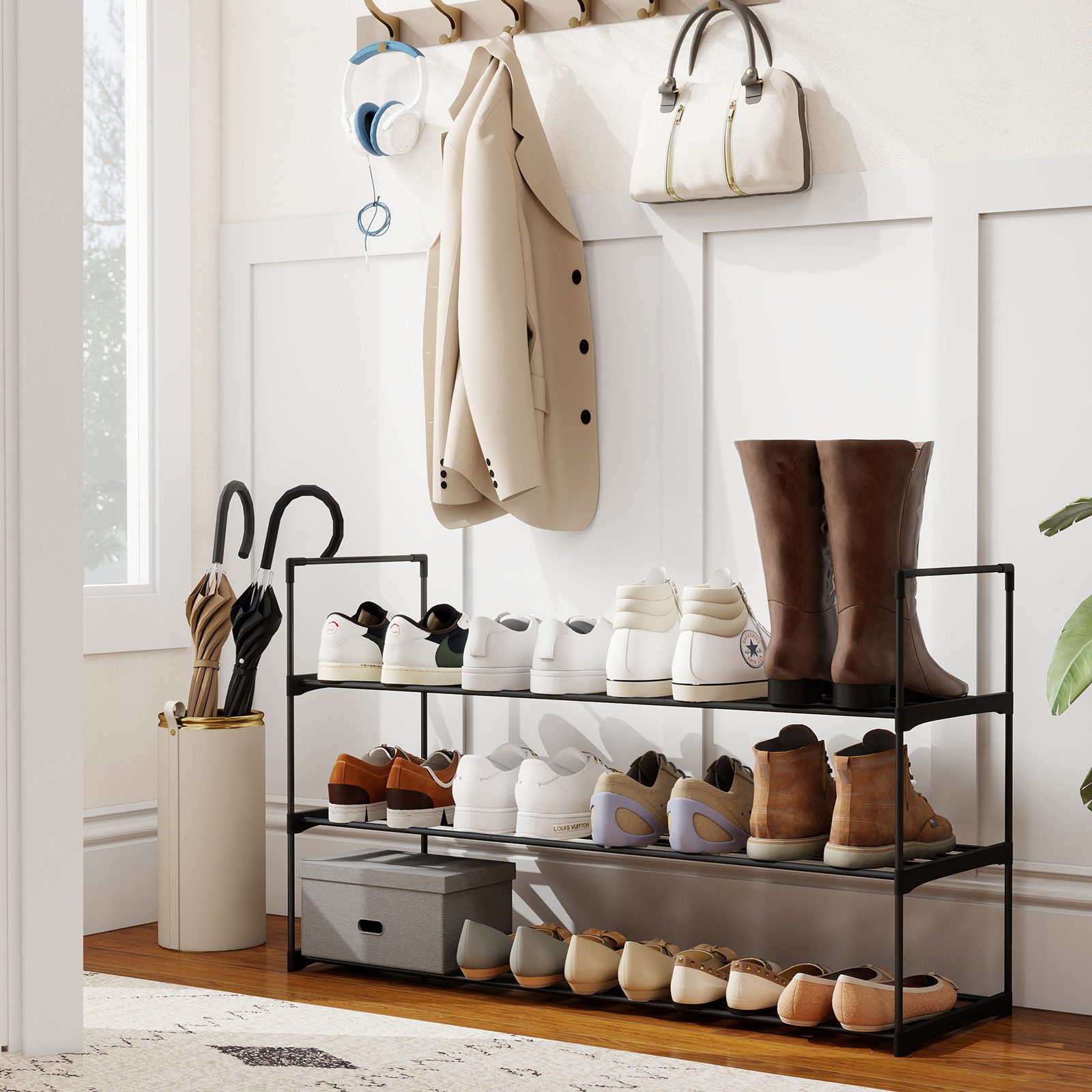 Sekey Schuhregal Schuhaufbewahrung Metall XXL Ständer Regale Extra Breit 92 günstig online kaufen