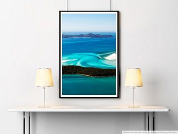 Sinus Art Poster 90x60cm Poster Whitehaven Strand auf den Whitsunday Islands