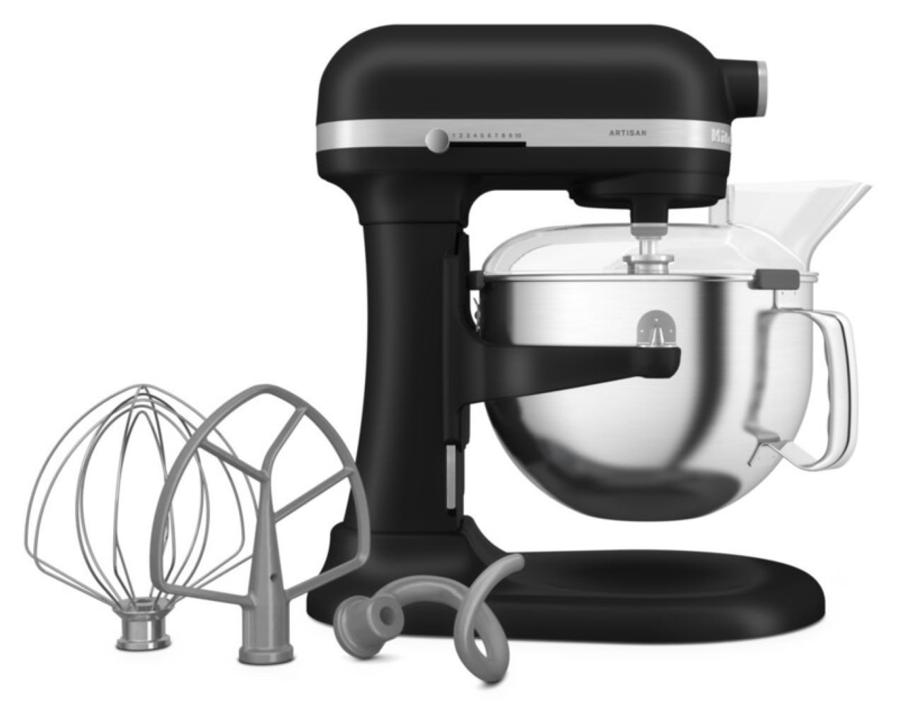 KitchenAid Küchenmaschine KitchenAid Küchenmaschine mit Schüsselheber 5,6 L Artisan 5KSM60SPX