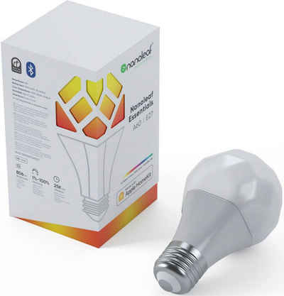 nanoleaf LED-Leuchtmittel, E27, 1 St., Farbwechsler, Bluetooth & Thread Farbwechselnde intelligente LED-Glühbirne.
