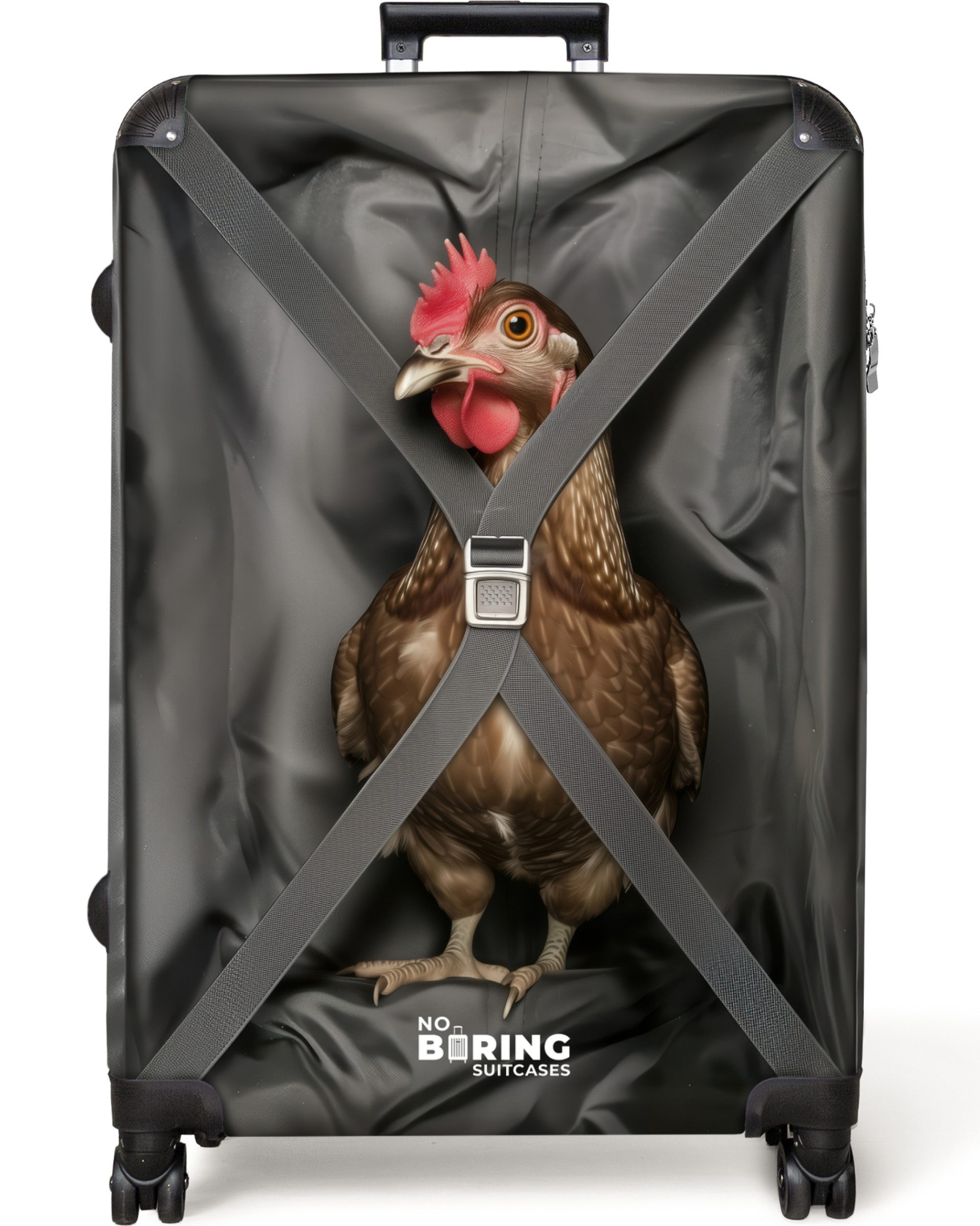 NoBoringSuitcases.com© Hartschalen-Trolley Reisendes Huhn 77 cm günstig online kaufen