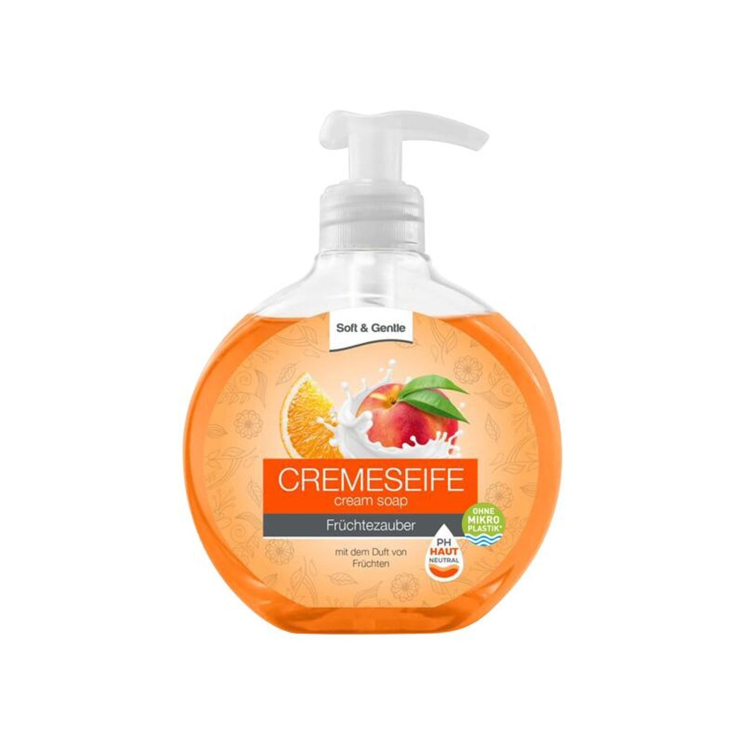 Schmees GmbH Flüssigseife 12x 500ml Soft & Gentle Cremeseife Früchtezauber Hand Hände waschen Sp