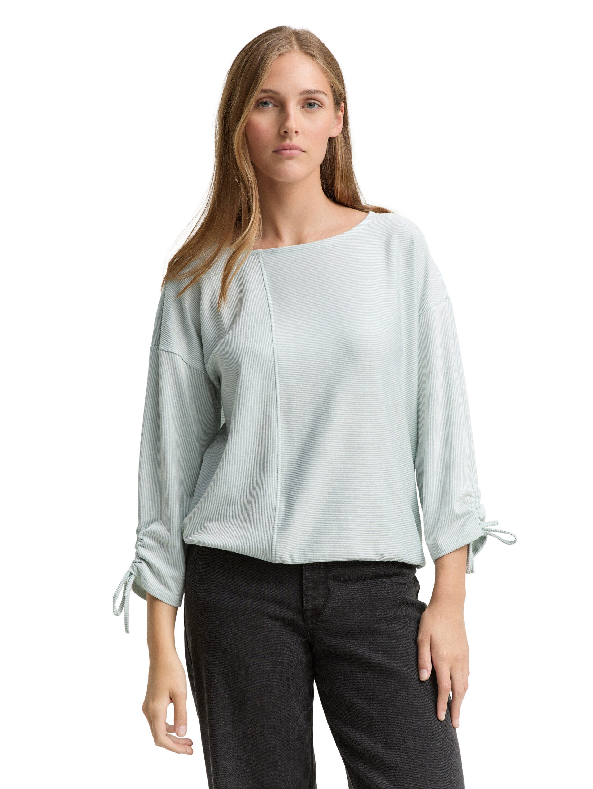 TOM TAILOR Denim 3/4-Arm-Shirt in feiner günstig online kaufen