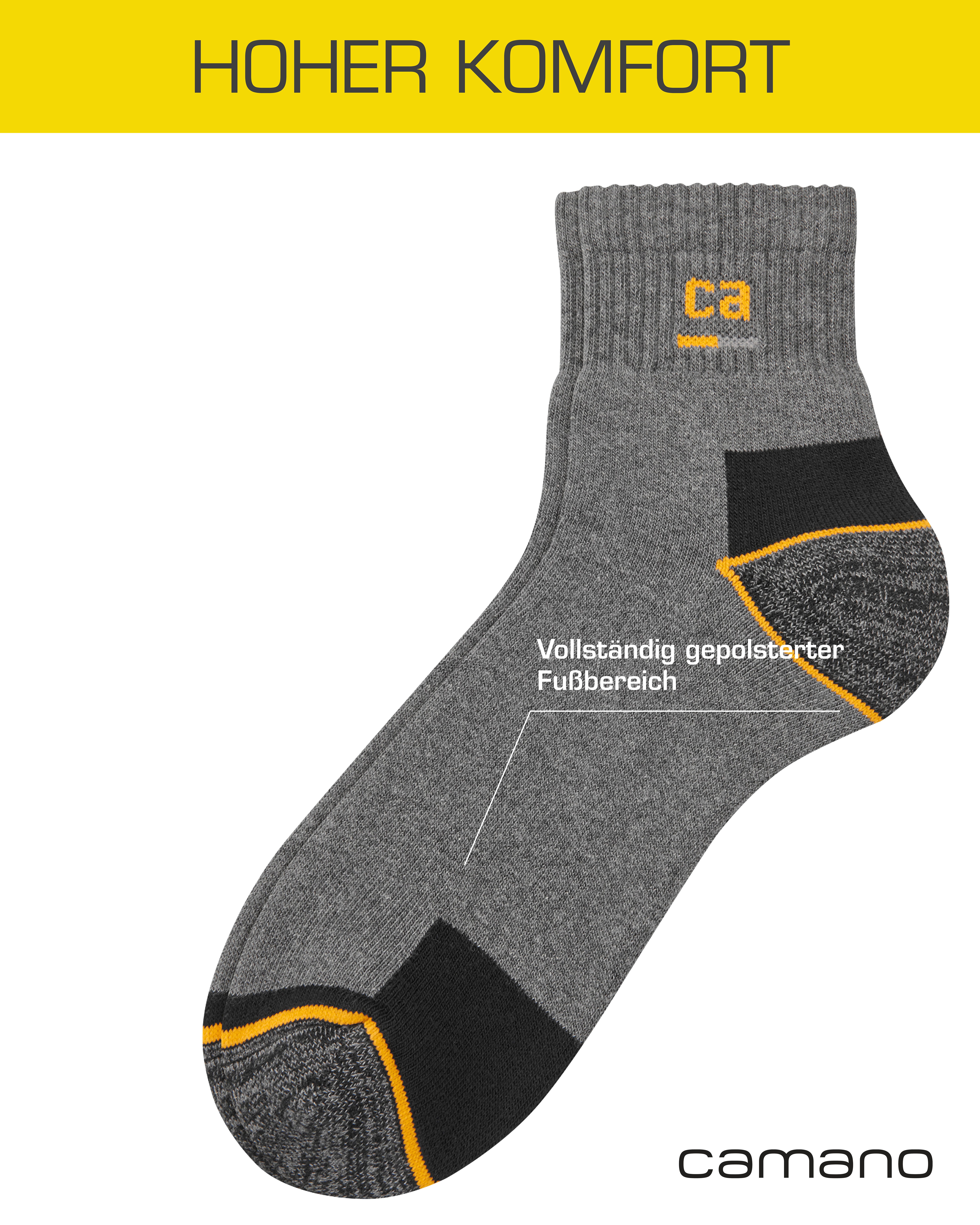 Camano Arbeitssocken work (9-Paar) Cotton-Mix, Multipack, Komfortbund