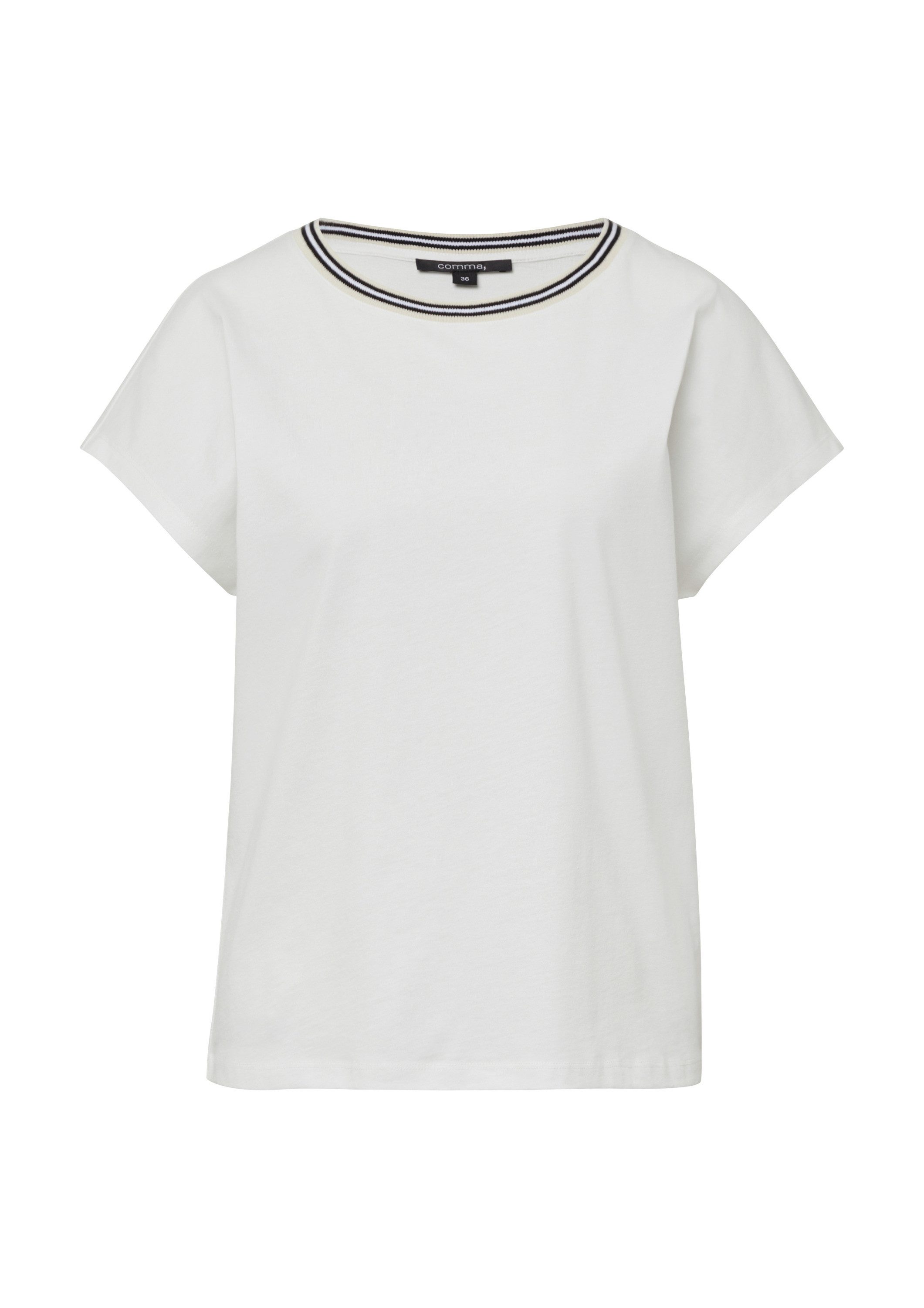 comma Kurzarmshirt T-Shirt (1-tlg) günstig online kaufen
