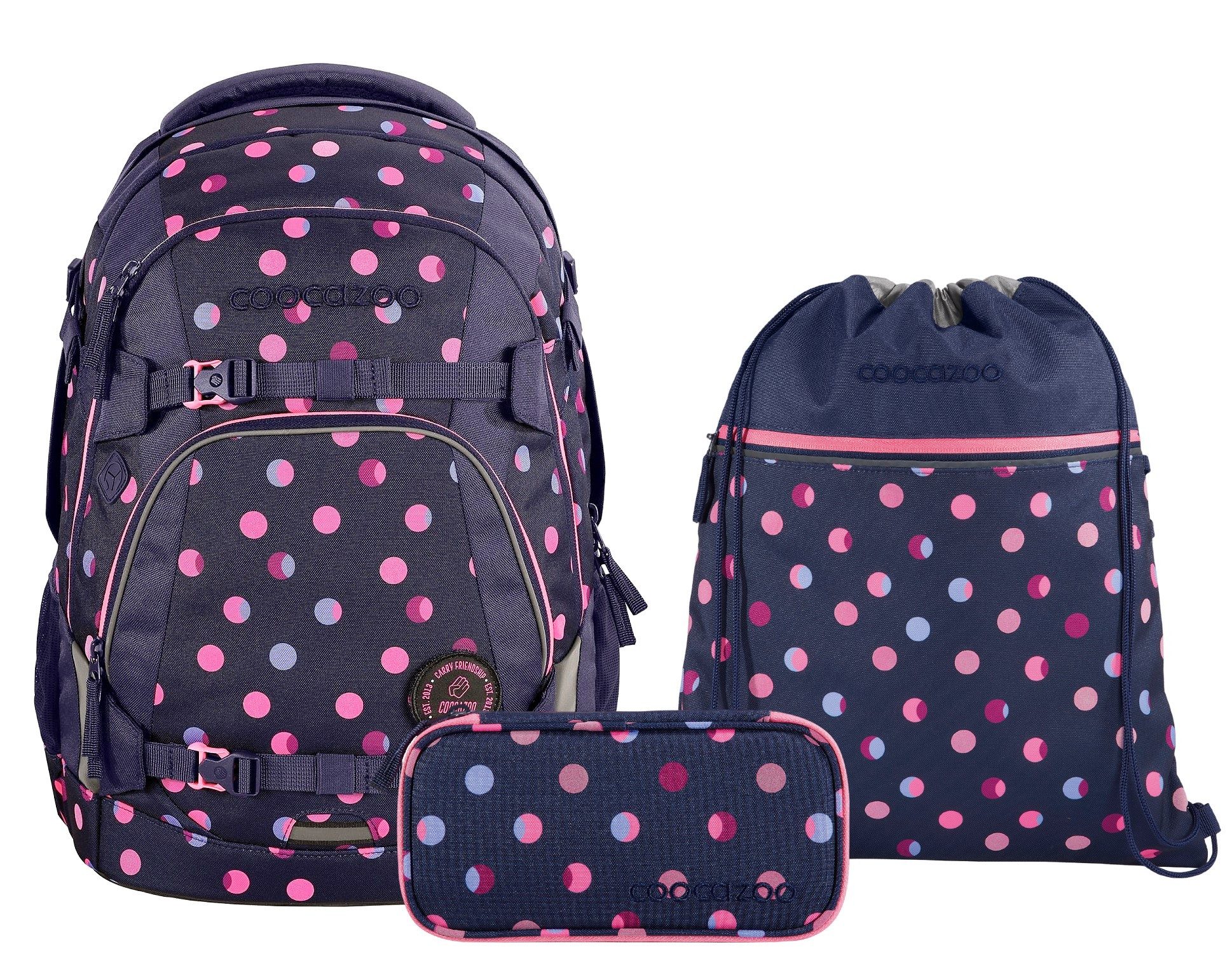 Schulranzen Schulrucksack-Set MATE Reflective Moons 3-teilig