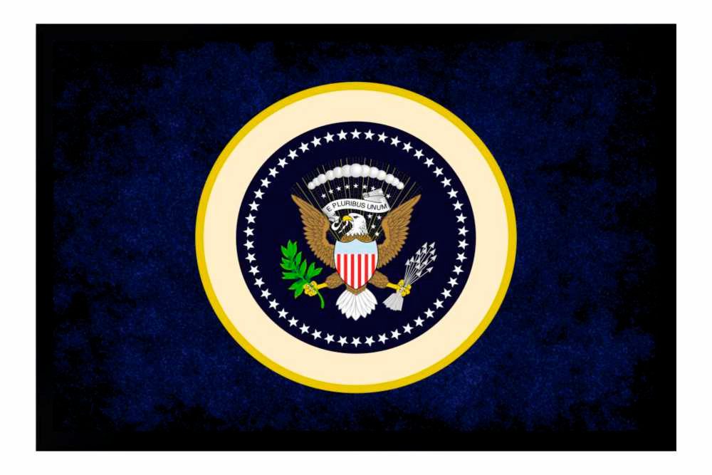 Ladreas Fußmatte Schmutzfangmatte Wappen USA Präsident F119, 60x40