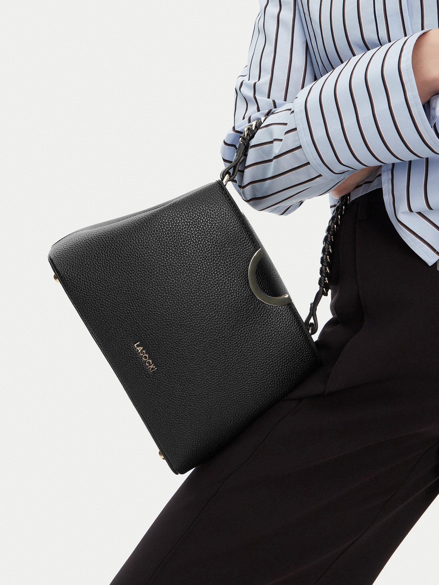 LASOCKI Handtasche Lasocki Damenhandtasche Schwarz MLS-E-056-05