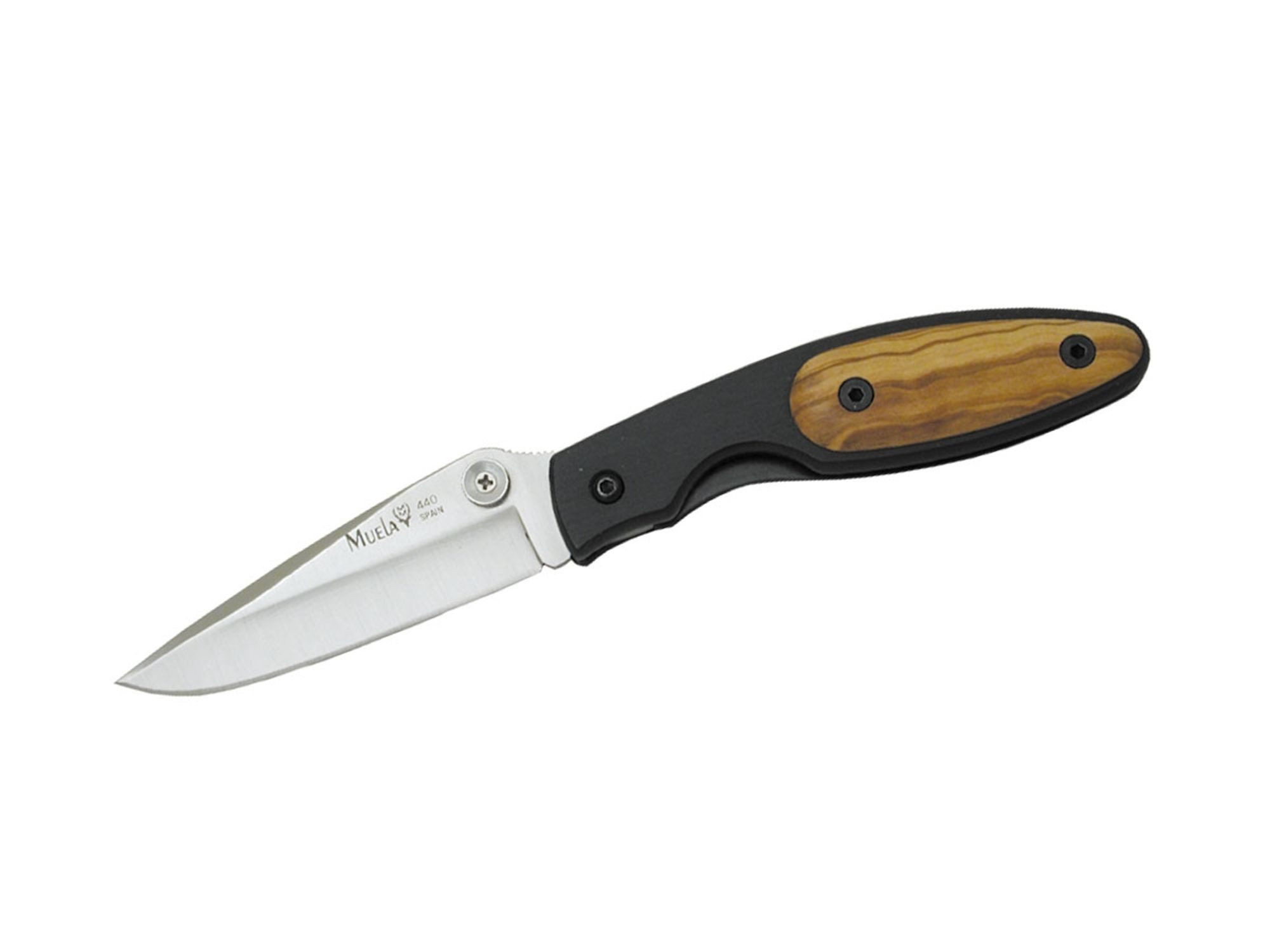 Muela Taschenmesser Muela Clip-Point Taschenmesser Aluminium/Olivenholz KMC-7OL
