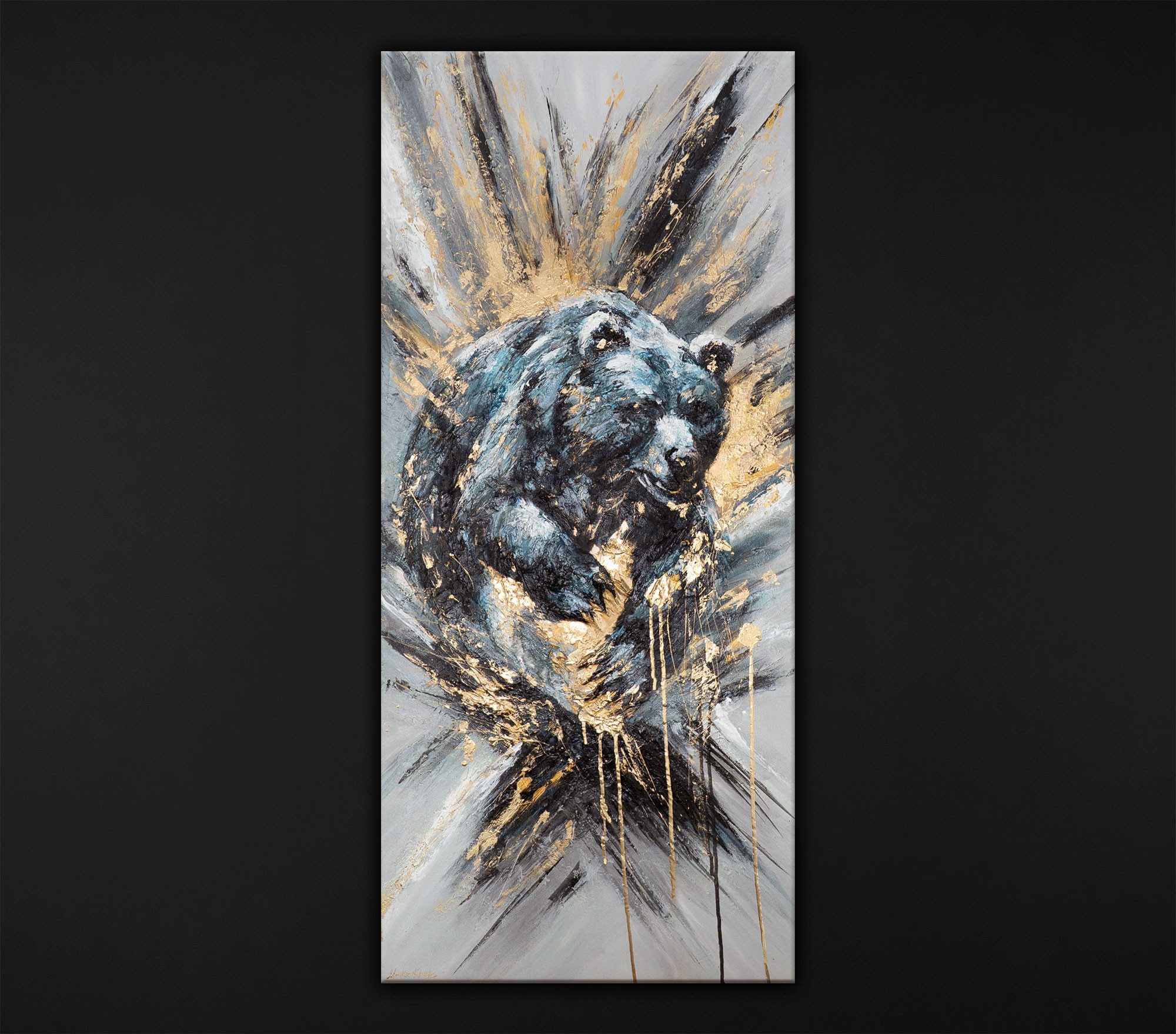 YS-Art Gemälde Leinwandbild im Hochformat, Vertikales günstig online kaufen
