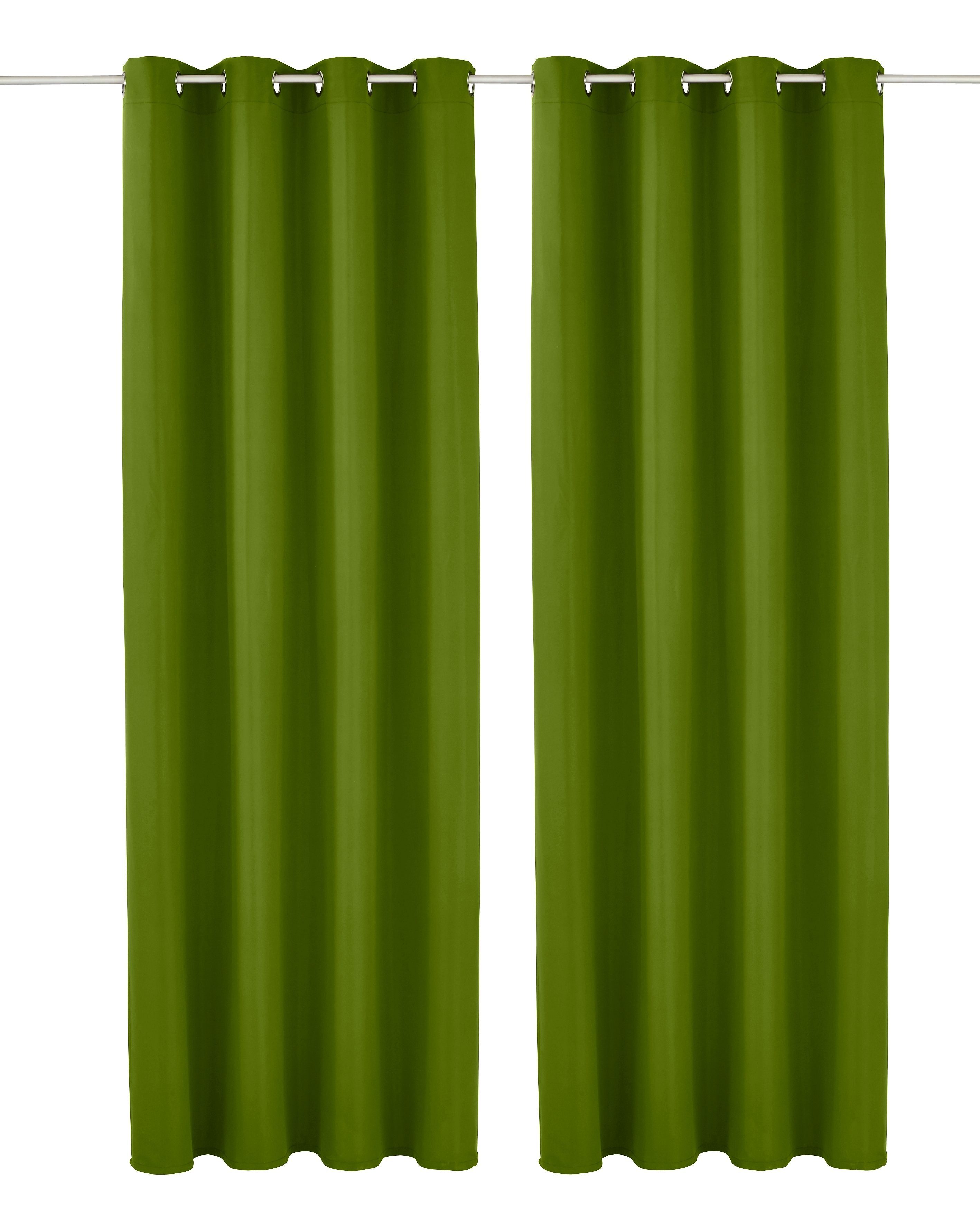 my home Vorhang Raja (2 St), Ösen, blickdicht, Polyester, Blickdichtes Mate günstig online kaufen