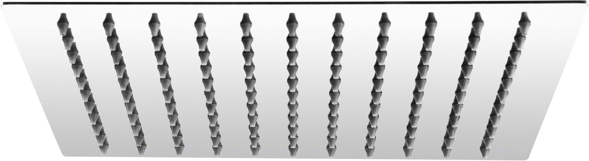 CORNAT Kopfbrause 250 x 250 mm Kopf-Größe - 1 Strahlart - Kugelgelenk & Anti-Kalk-Düsen, Extra schlankes Design - Edelstahl rostfrei