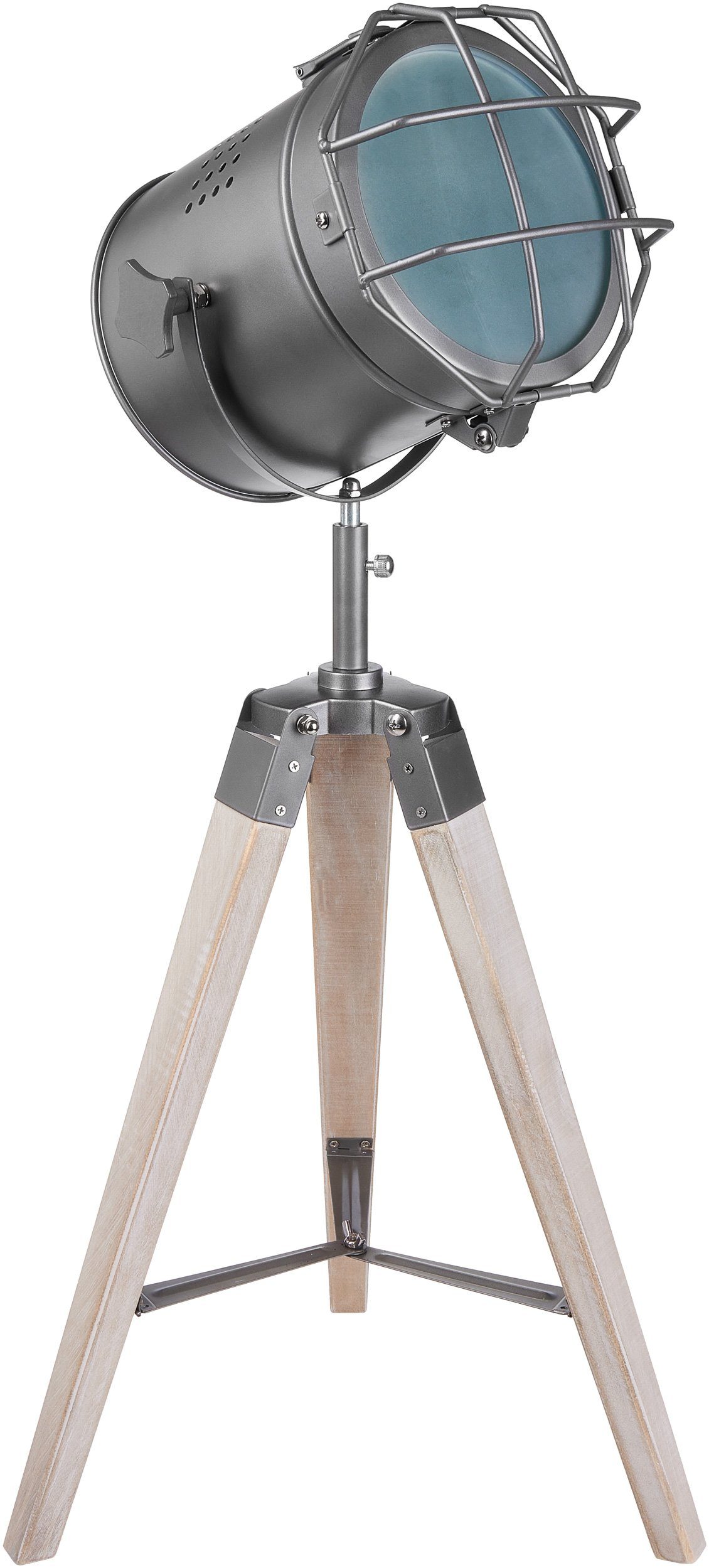BRUBAKER Stehlampe »Industrial Design Scheinwerfer Lampe«, mit grauer  Gitterabdeckung online kaufen | OTTO