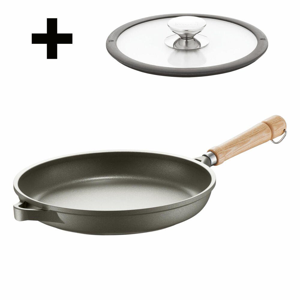 Berndes Bratpfanne Bonanza 28 cm, Aluminiumguss (Set, 2-tlg), Mit ...