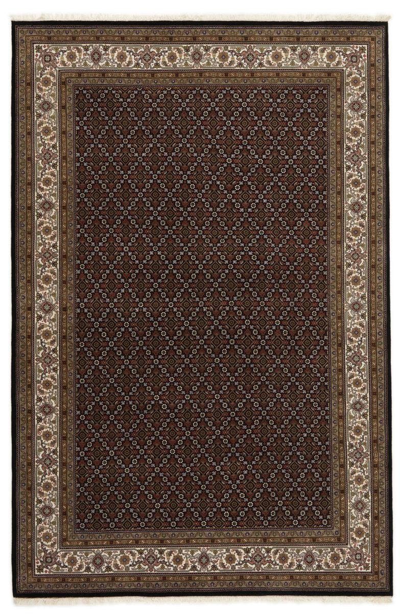 Orientteppich Indo Täbriz 196x298 Handgeknüpfter Orientteppich, Nain Trading, rechteckig, Höhe: 12 mm