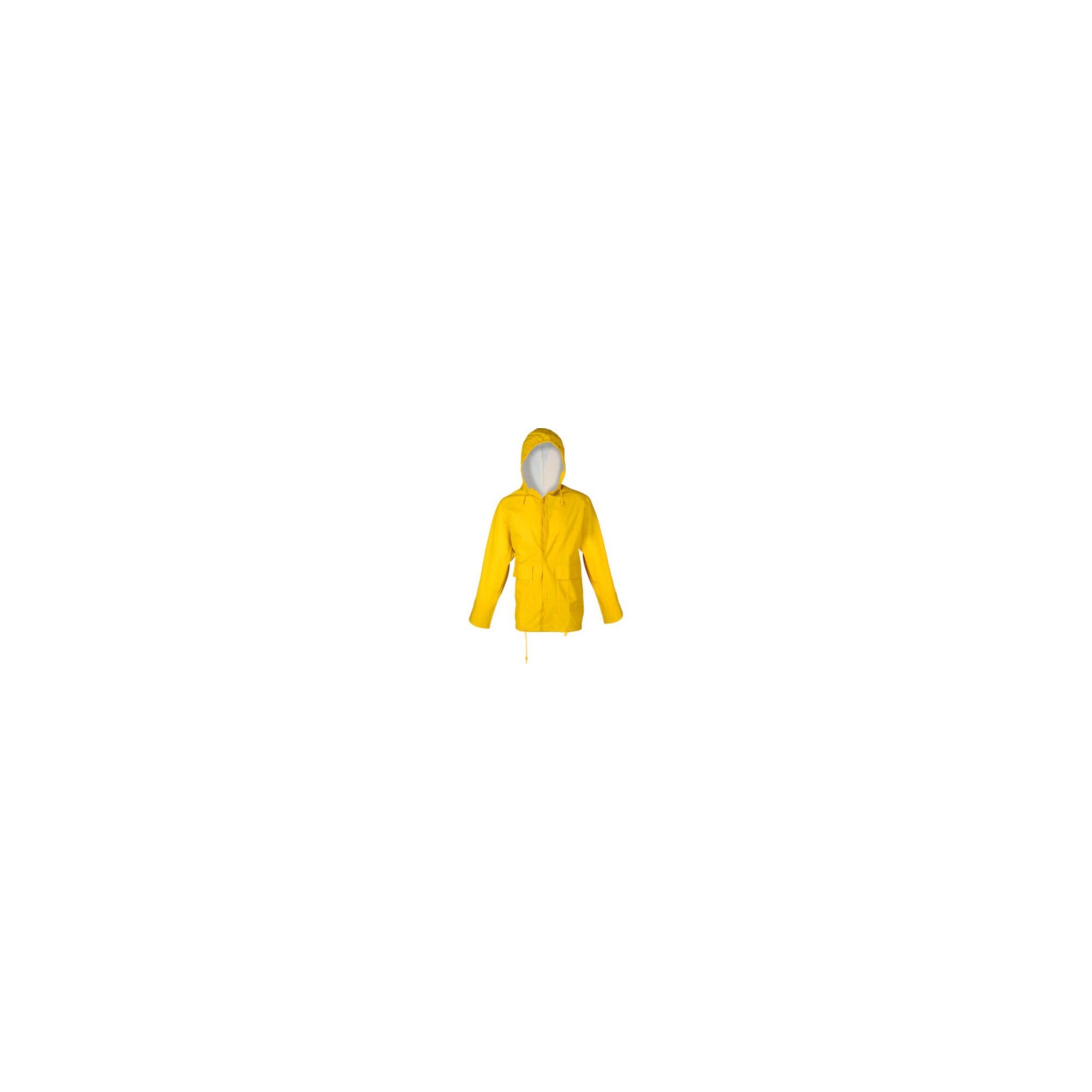 ASATEX Parka Asatex Regenjacke Gr.M gelb PU-Stretch m.Kapuze EN343 Kl.2 reißfest