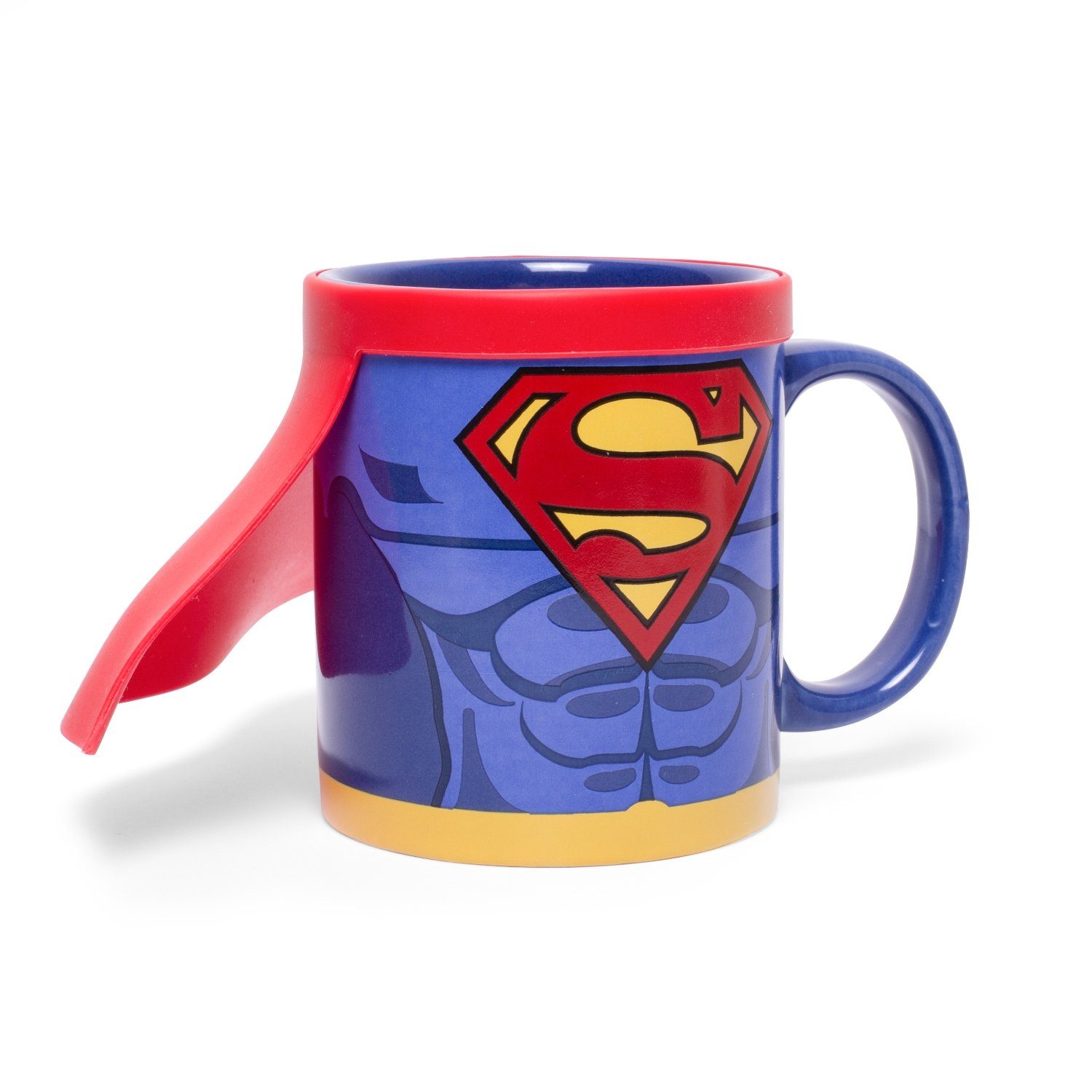 mit Cape", Keramik, Mug with "Superman Tasse Up Thumbs Silikoncape