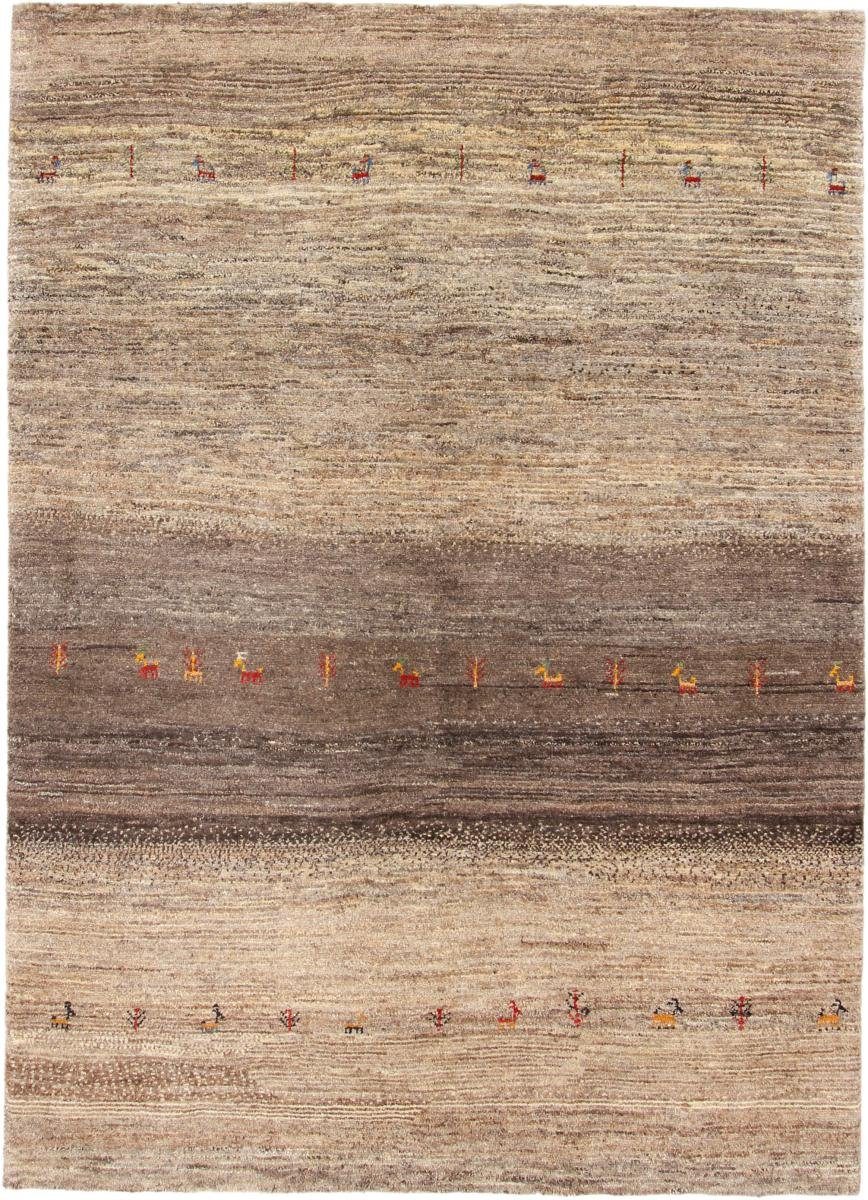 Orientteppich Perser Gabbeh Yalameh Nature 171x236 Handgeknüpfter Moderner, Nain Trading, rechteckig, Höhe: 18 mm