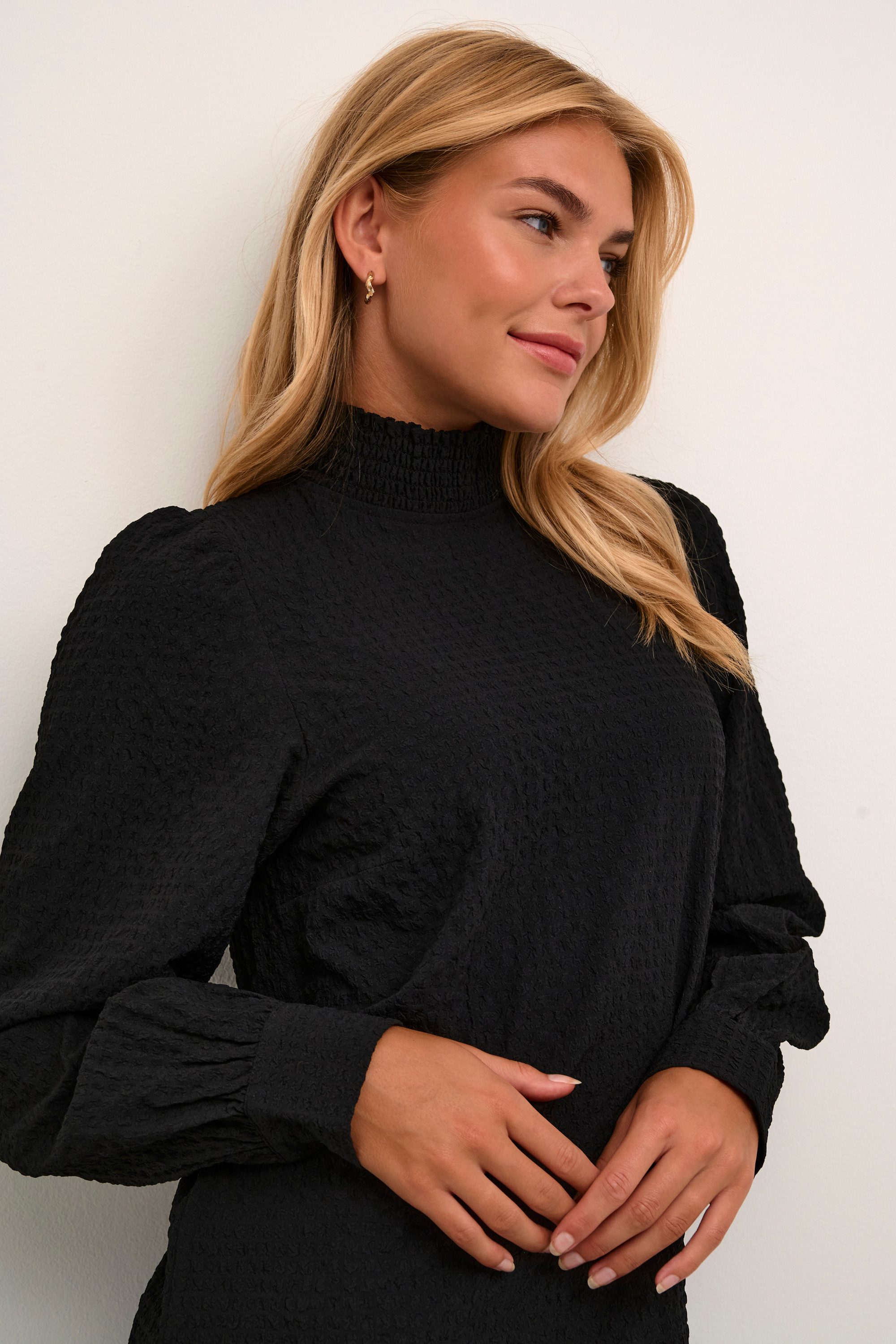 KAFFE Langarmbluse Langarm-Bluse KAditte