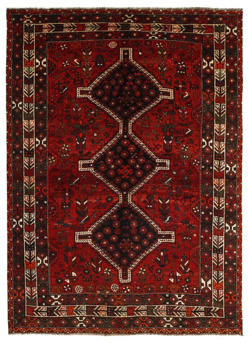 Orientteppich Shiraz 177x246 Handgeknüpfter Orientteppich / Perserteppich, Nain Trading, rechteckig, Höhe: 10 mm