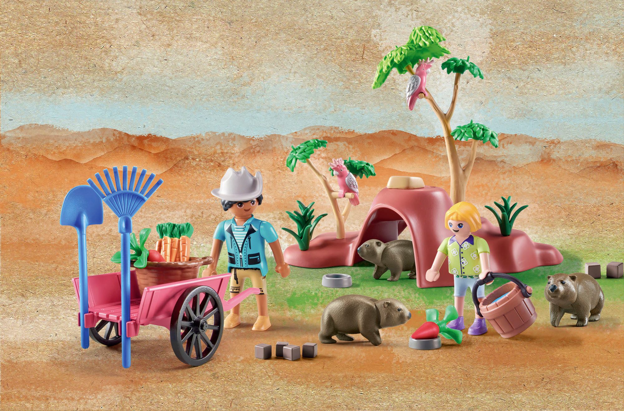 Playmobil® Wombat Unterschlupf (71625), Wiltopia Konstruktions-Spielset, (47 St), Made in Germany – Bild 3 von 5