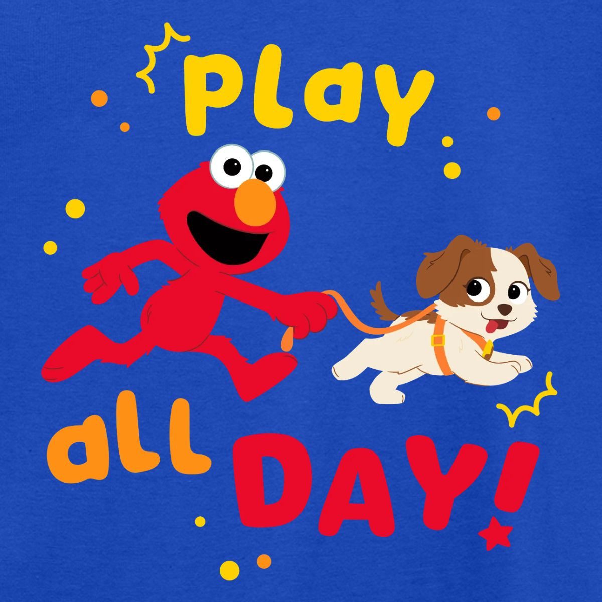 Spreadshirt T-Shirt Sesamstraße Elmo & Tango Play All Day Kinder T-Shirt (1-tlg)