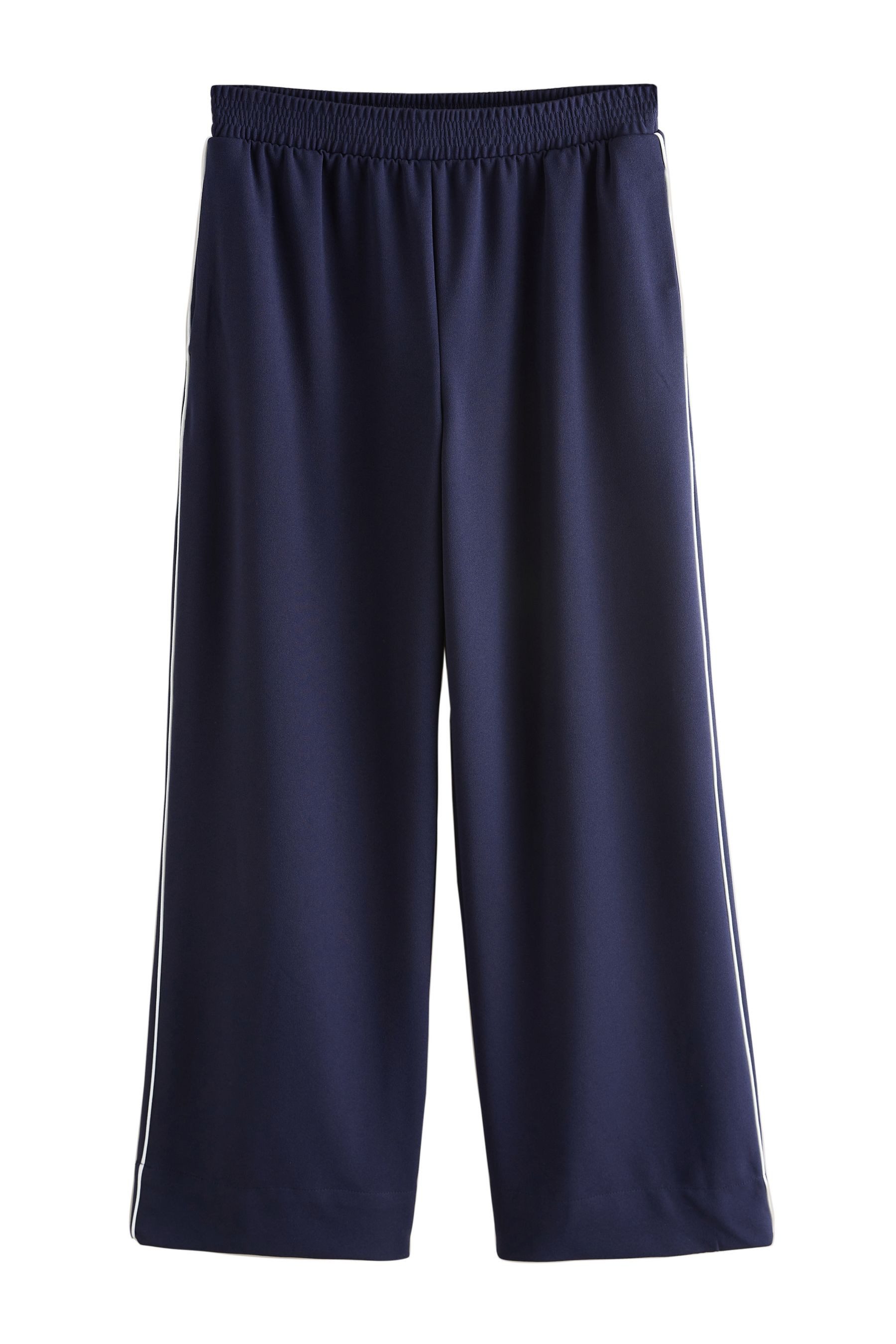 Palazzohose Hose mit weitem Bein und Randstreifen