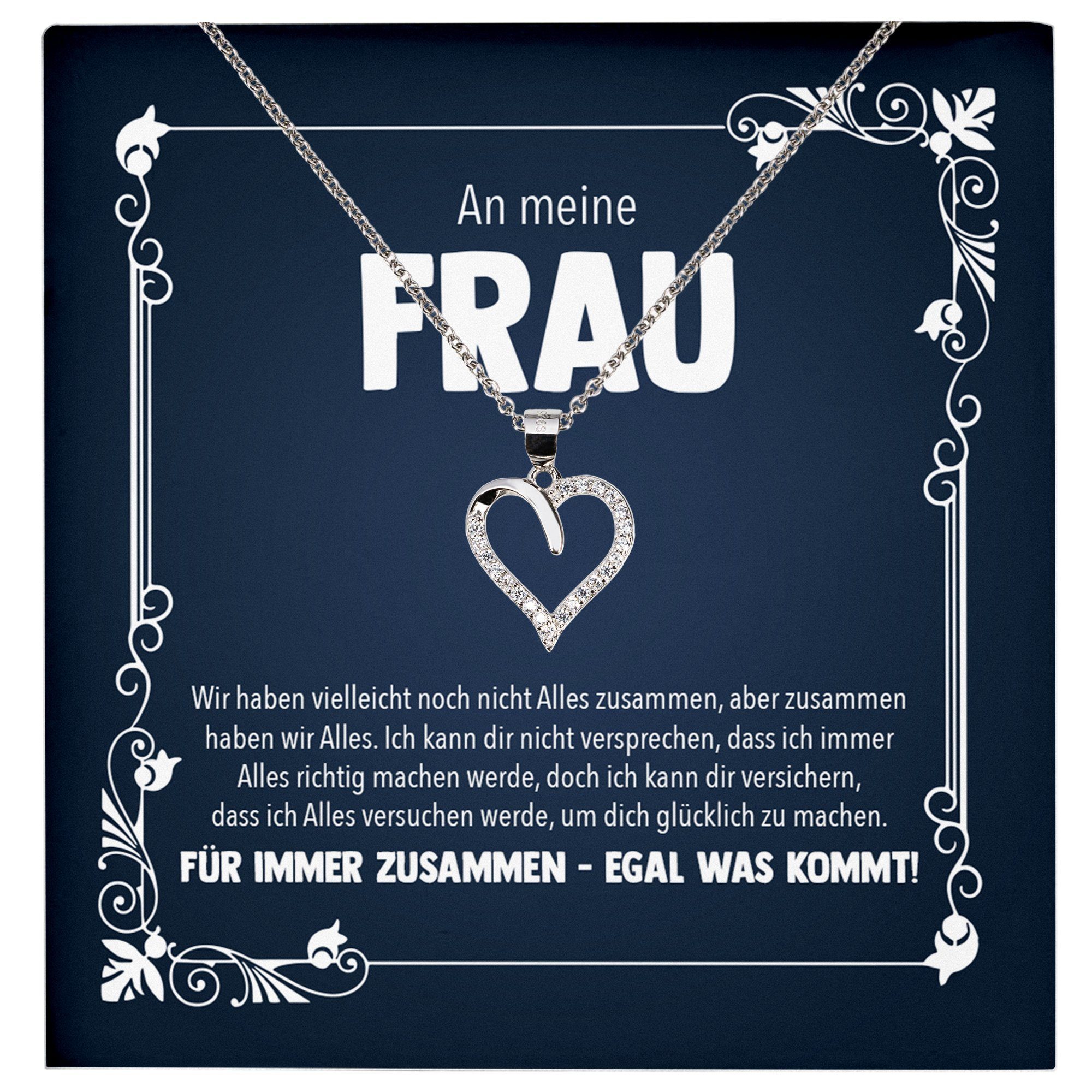 Schmuckset Ehefrau Geschenk Hochzeitstag Frauen Schmuck Valentinstag Halskette