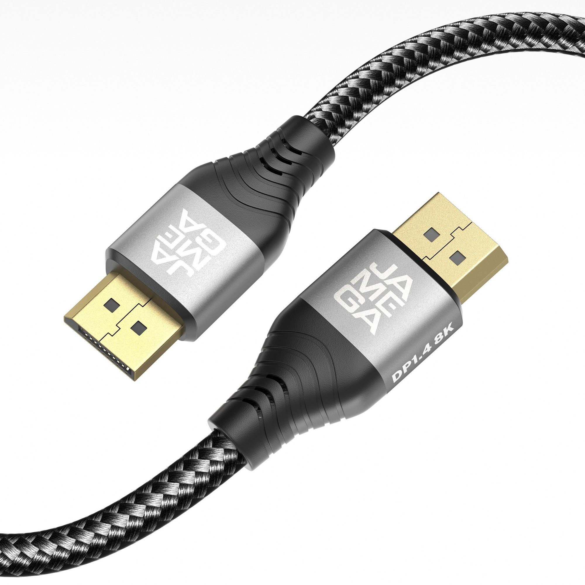 JAMEGA Displayport Kabel Premium 8K 1.4 Computer-Kabel, DisplayPort Stecker, DisplayPort (150 cm)