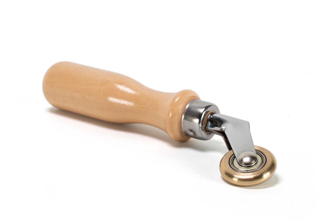 myMAW Bodenbelag-Andrückwalze Profi Andrückrolle 5 mm Messing Andrückwalze Andrück Rolle Folie…