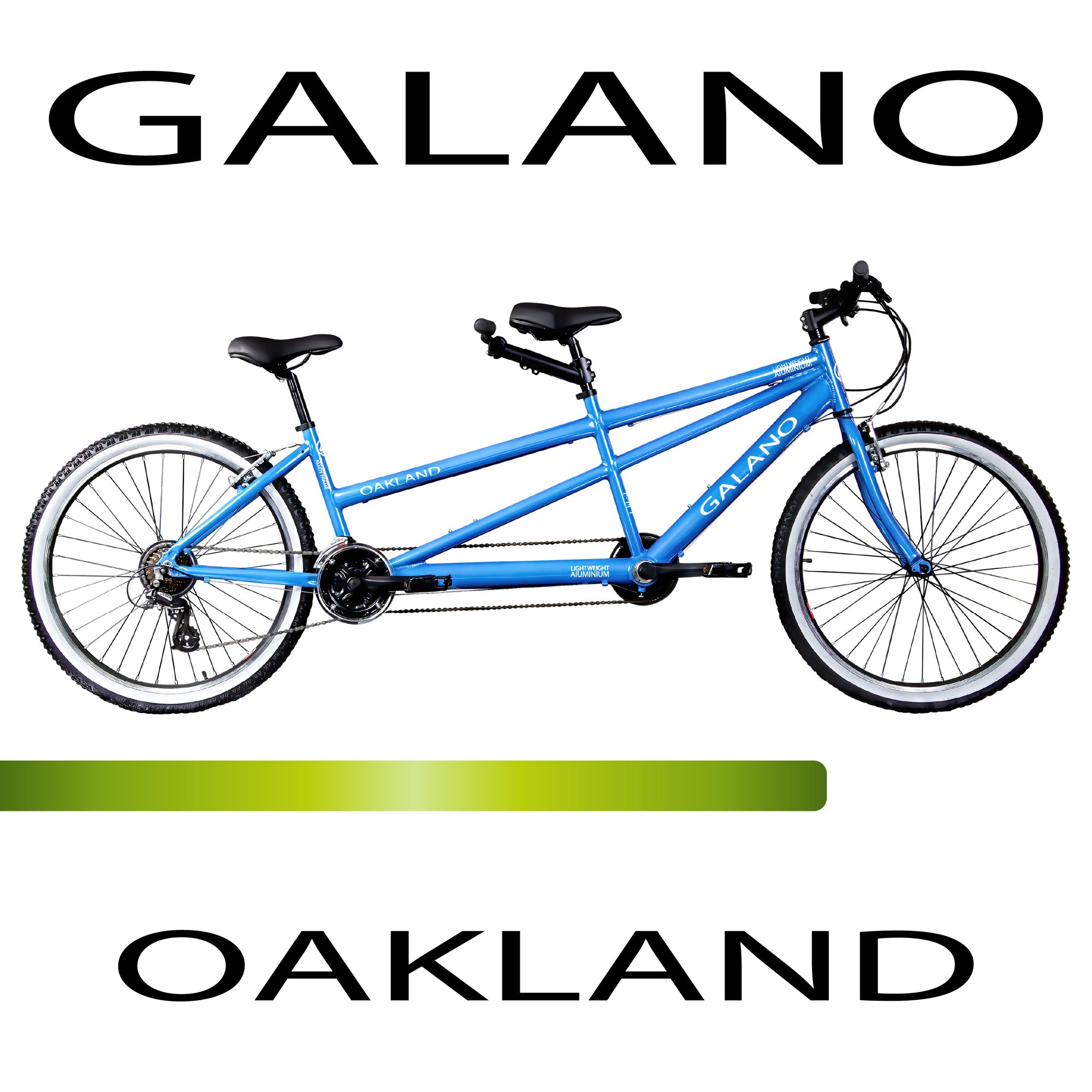 Galano Tandem Oakland, 21 Gang, Kettenschaltung, 26 Zoll Tandem Fahrrad ab 145cm Mountainbike Bike 21 Gang MTB Hardtail