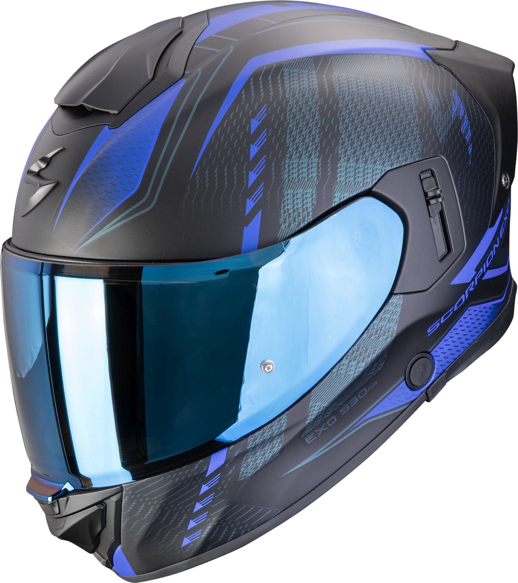 Scorpion Exo Motorradhelm Exo-530 Air Theras Helm, antifog beschichtet,vorbereitet für Kommunikationssystem,Notfalls
