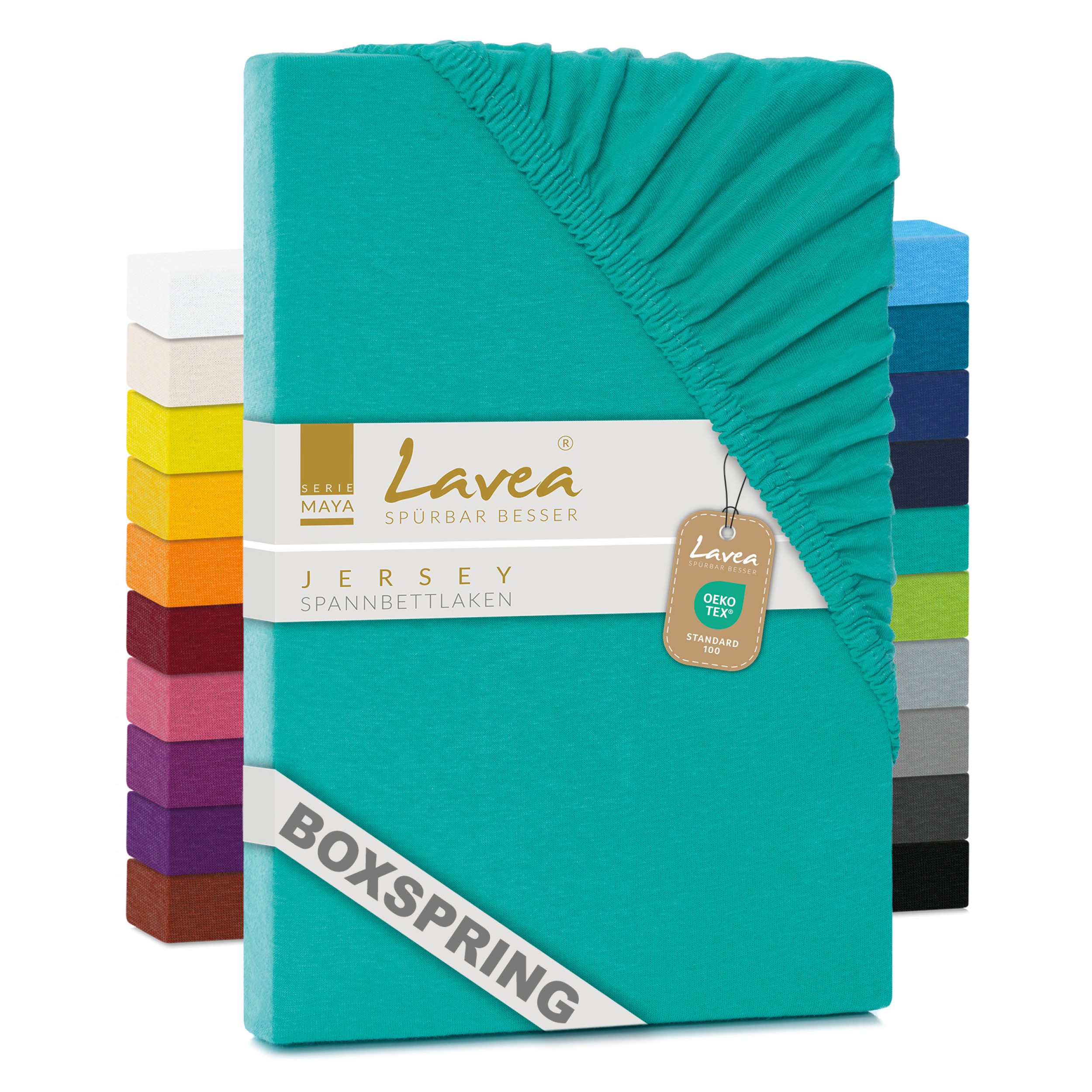 Lavea Spannbettlaken Bettlaken Maya, 180x200cm, 200x200cm, 140x200cm, 160x2 günstig online kaufen