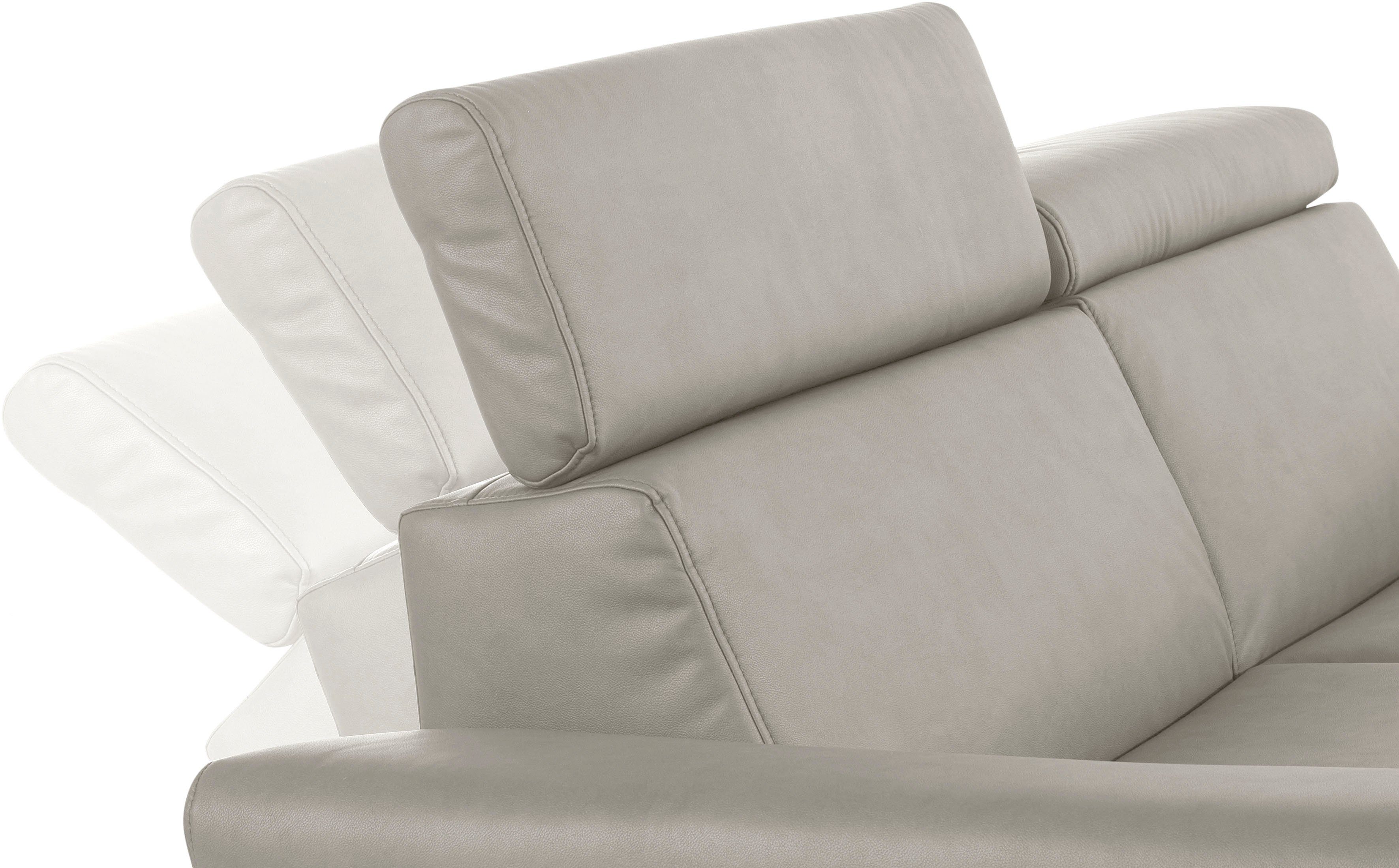 Places of Trapino 2,5-Sitzer Rückenverstellung, Luxus, Luxus-Microfaser in Lederoptik Style mit wahlweise