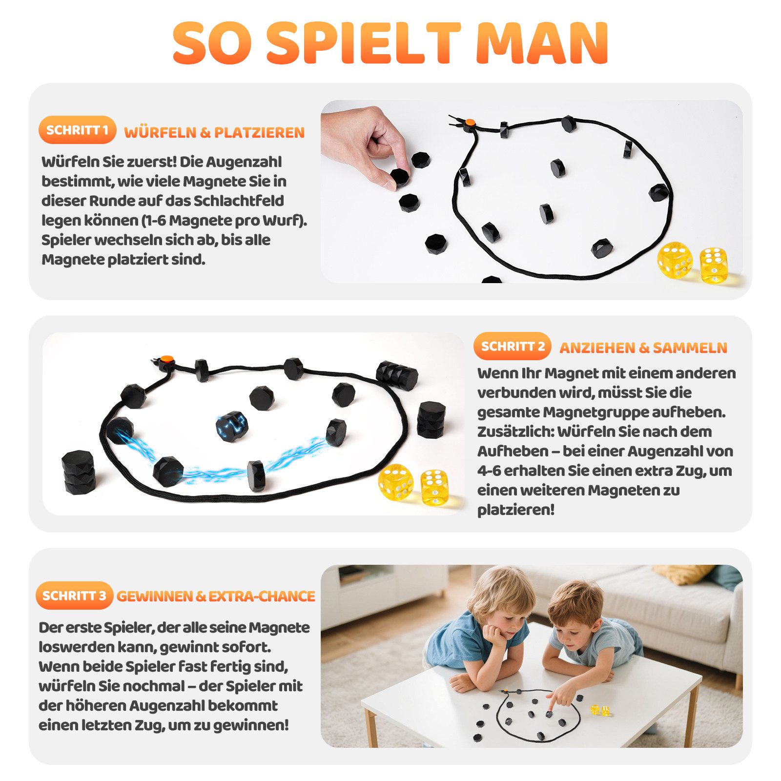 Bundviel Lernspielzeug 20 Stück Magnetspiel Puzzle Magnetic Schachspiel Magnetisches Spiel
