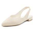 LASCANA Sling-Ballerina, Sandale, Ballerina mit elastischem Riemchen aus Textil VEGAN