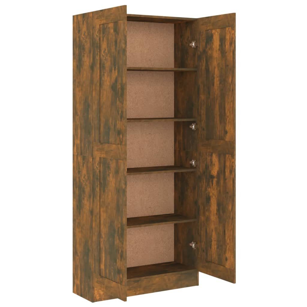 Badezimmerschrank Holzwerkstoff Räuchereiche cm 82,5x30,5x185,5 furnicato Bücherregal