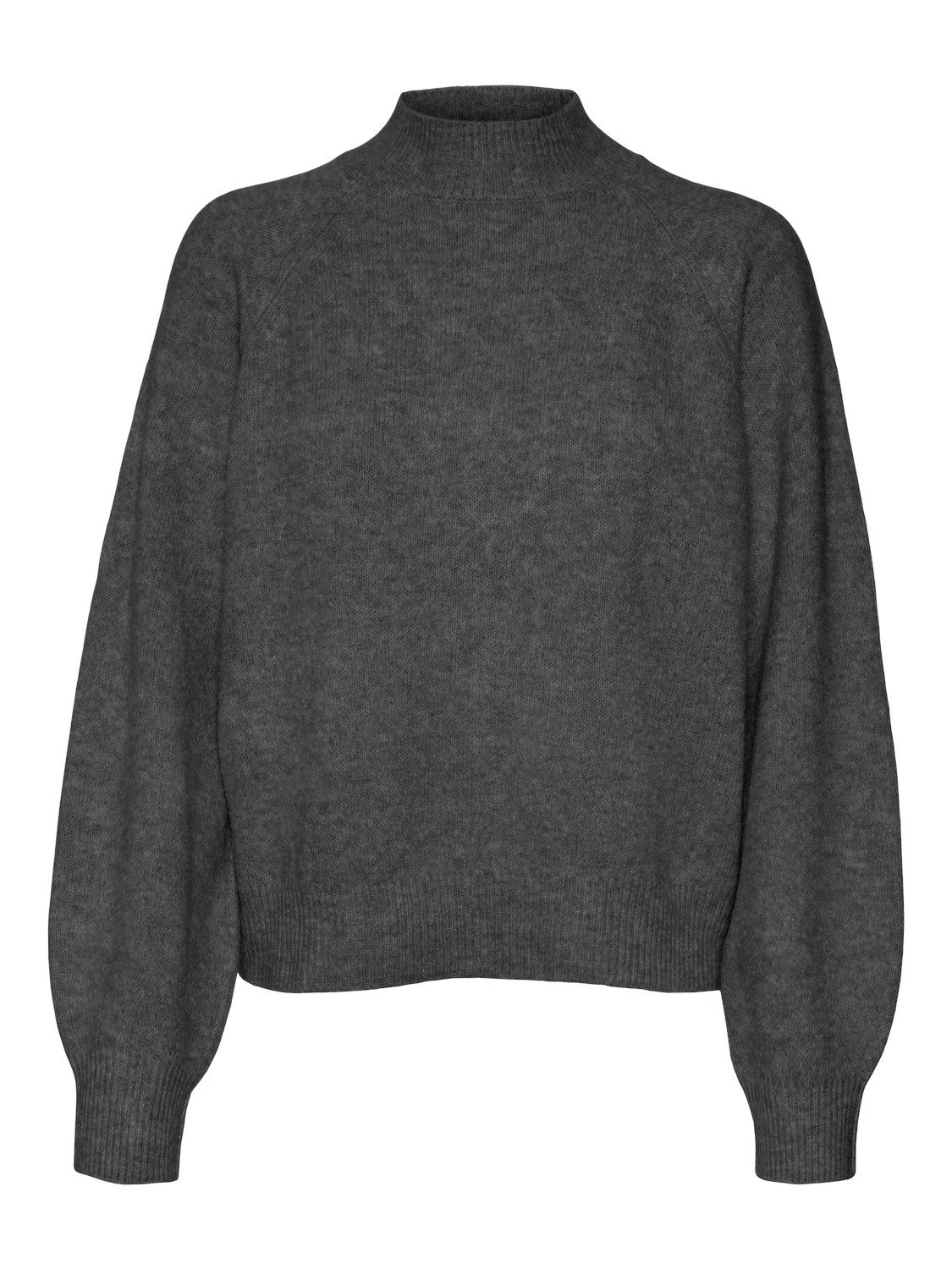 Vero Moda Strickpullover VMLEAF LS HIGH NECK PULLOVER ENT Materialmix, mit Wolle und Stretch, regular fit