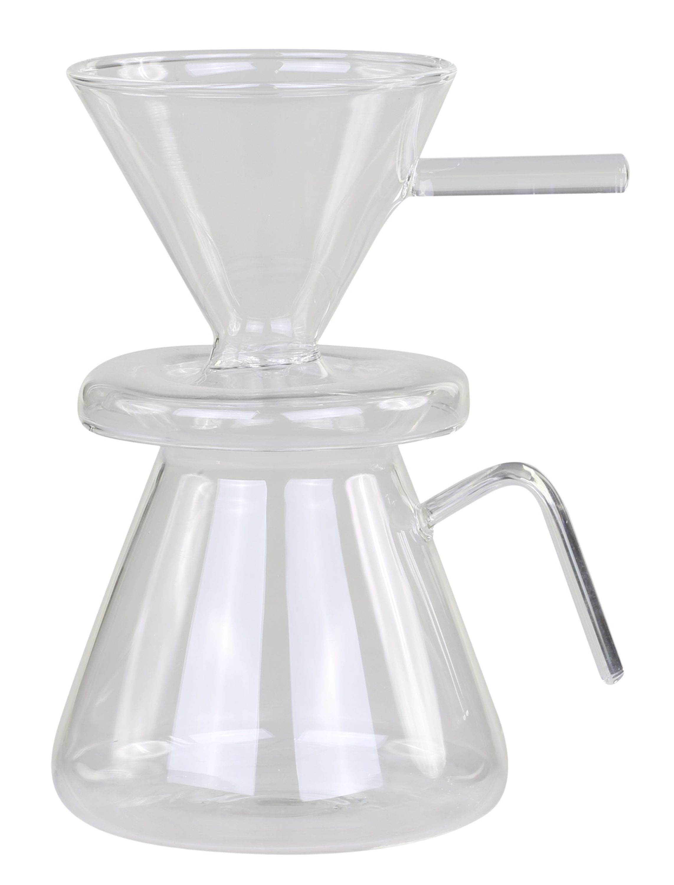 Chic Antique Kaffeekanne Chic Antique - Kaffeekanne mit Filterhalter aus Glas Kanne 600 ml