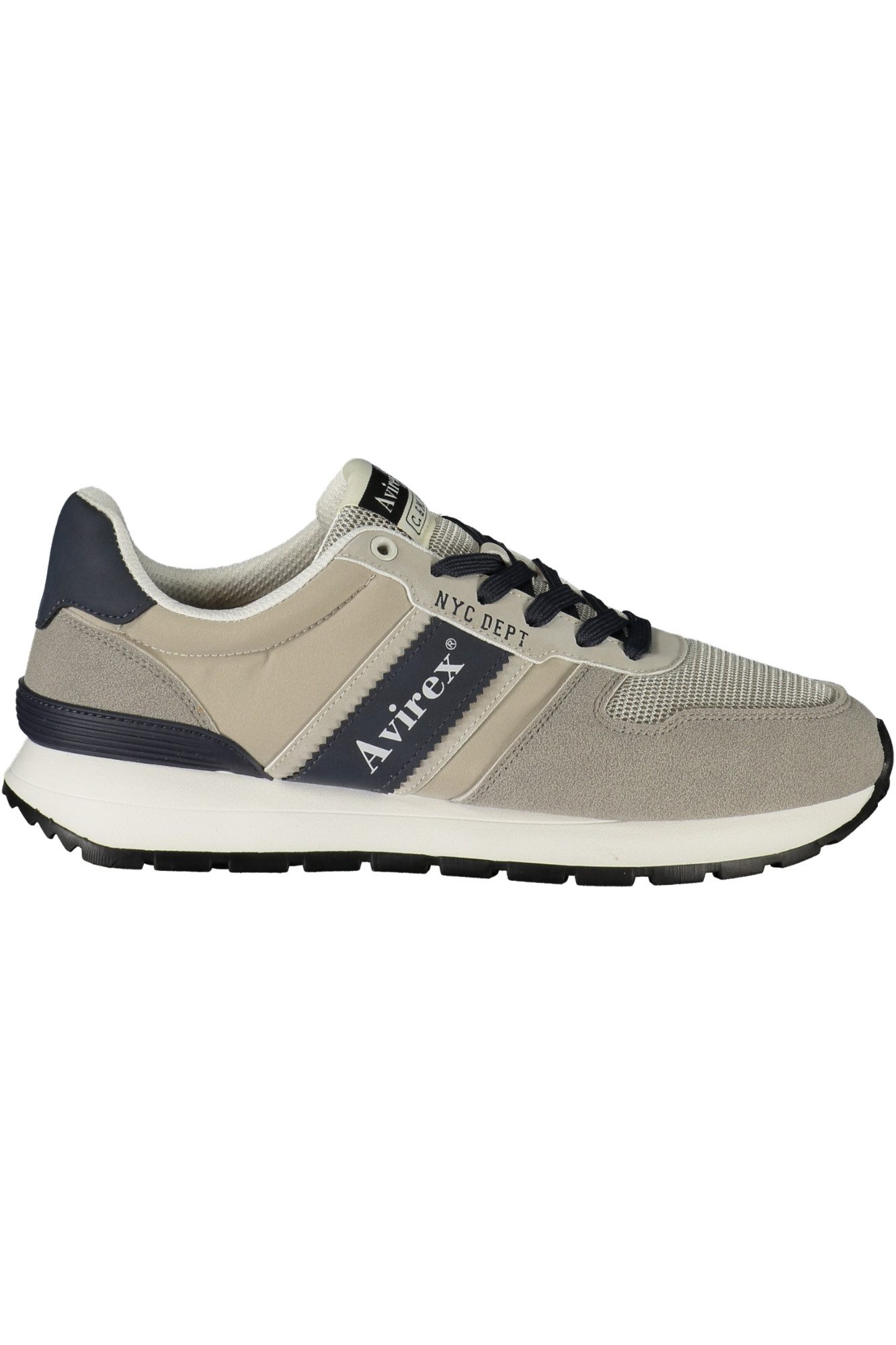 AVX AVIREX DEPT Sneaker Grauer Herrensportschuh mit blauen Details &
