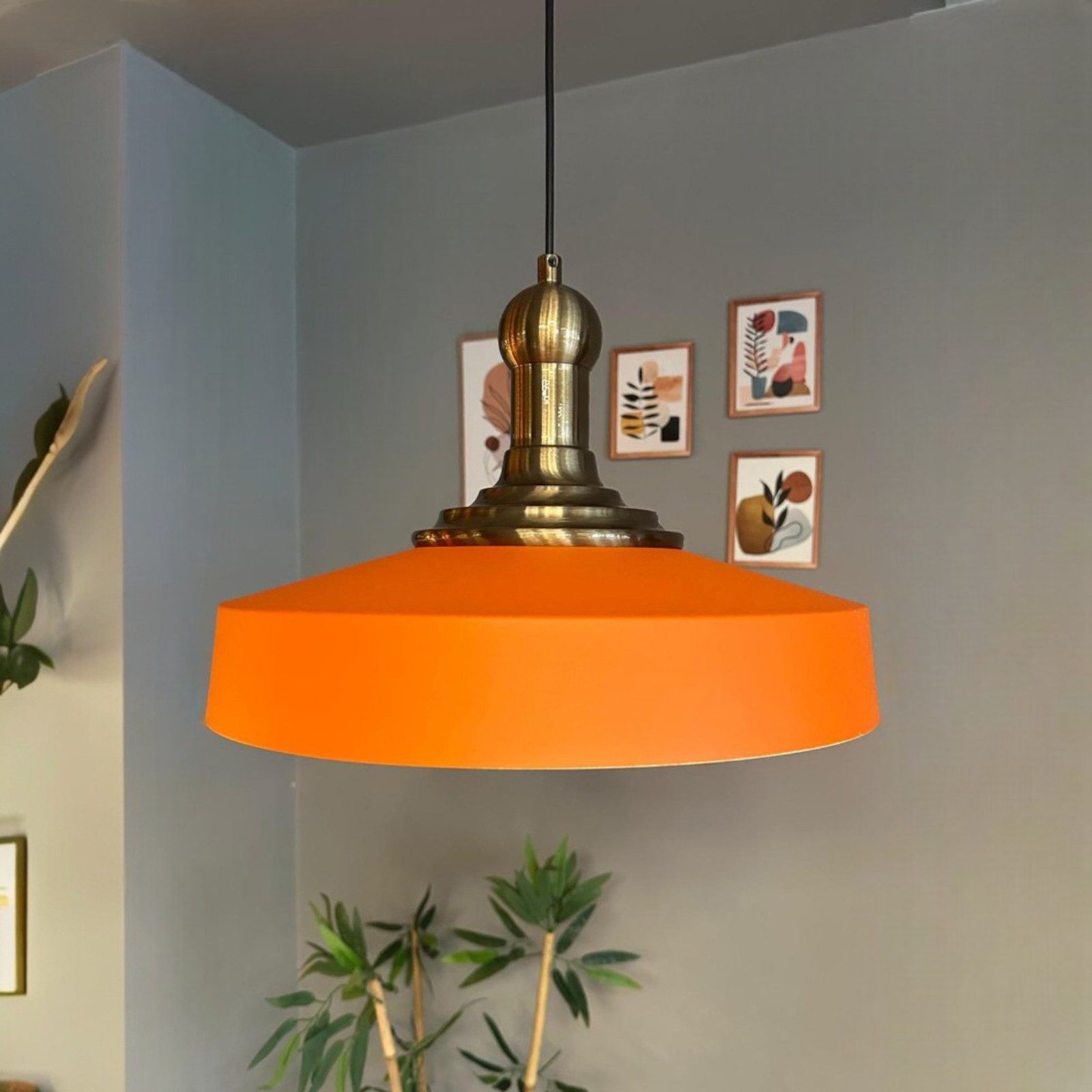 Bamyum Pendelleuchte Ace-Longknob Vintage, Industrial aus Metall E27 Hängelampe, ohne Leuchtmittel
