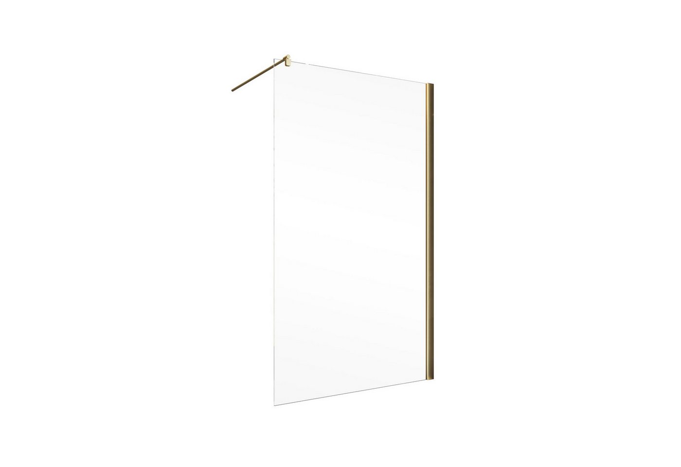 Thumbnail - Schulte Walk-in-Dusche Alexa Style 2.0, 6 mm Sicherheitsglas inkl. fixil-Glassiegel, BxH: 90 x 200 cm, Profil Goldoptik