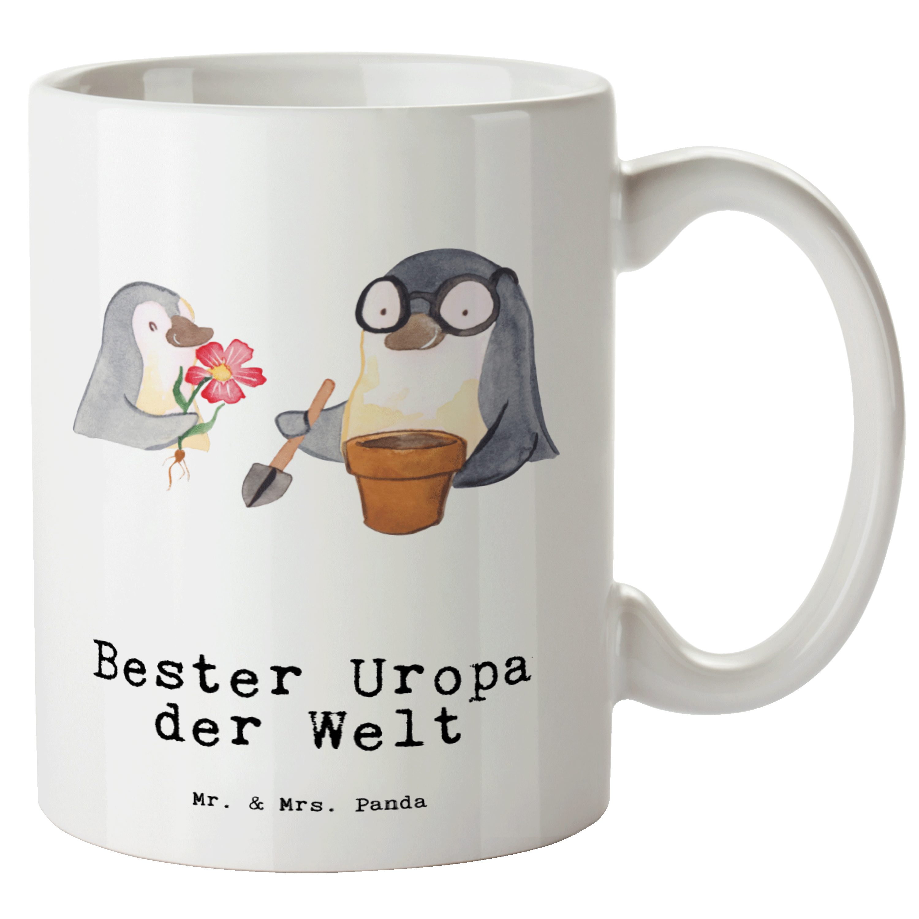 - Weiß Geschenk, Mrs. Mr. - Bester Tasse Panda XL XL X, Tasse, Enkelin, der Tasse Welt Keramik Uropa Pinguin &