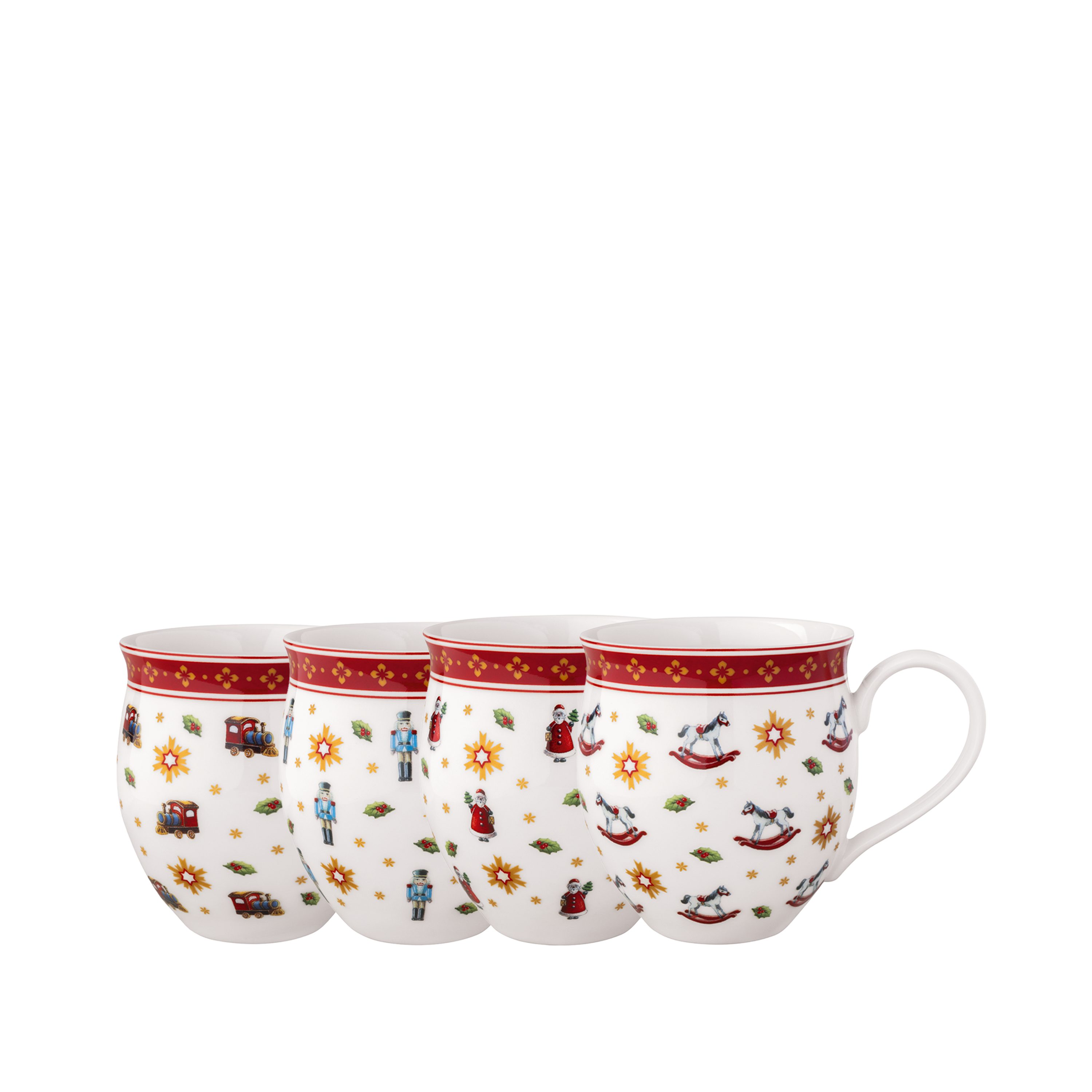 Villeroy & Boch Becher Toy's Delight Jubiläums-Becher Set 4-tlg., 4-tlg., Porzellan, Premium Porzellan