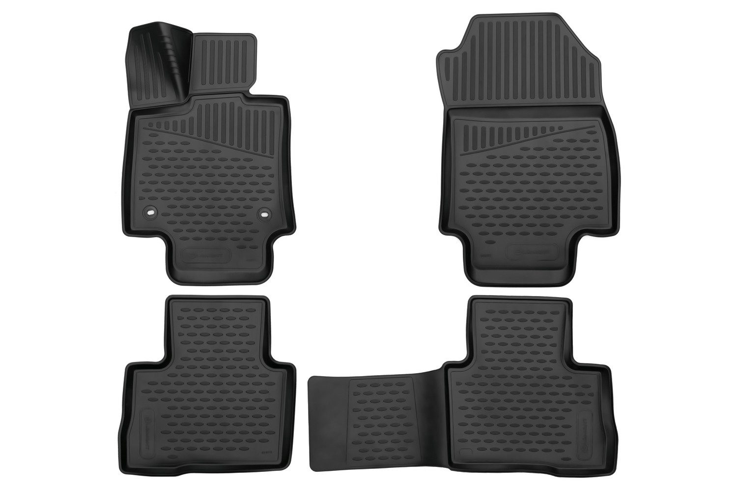 LEMENT Auto-Fußmatten Passgenaue 3D für Toyota RAV4,Mk5(XA50),2018-2024,4 TLG., für Toyota RAV4 Mk5 (XA50) PkW, Passform