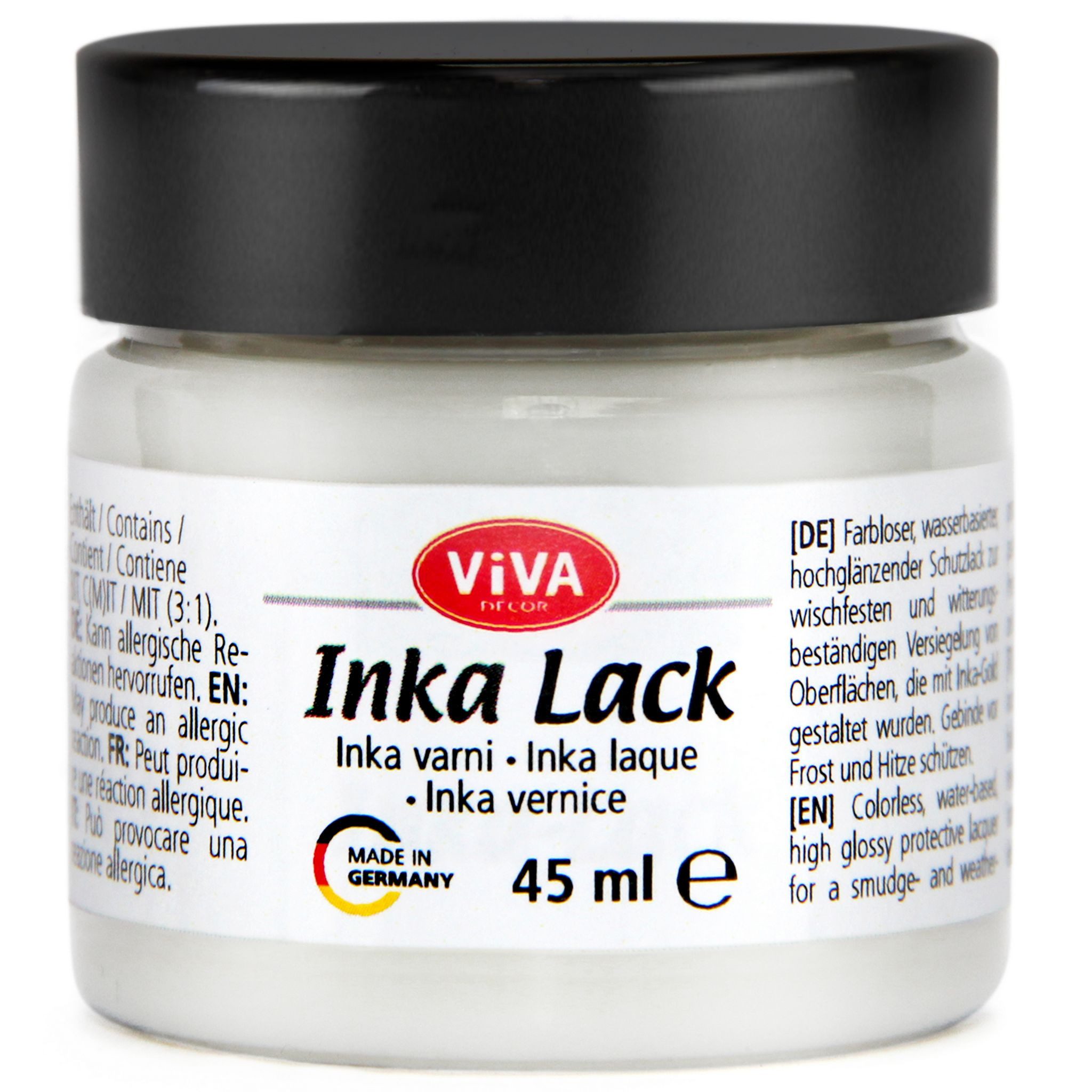 Viva Decor Bastelfarbe ViVA DECOR Inka Lack 45 ml Versiegelung Schutzlack für Inka Gold Farbe