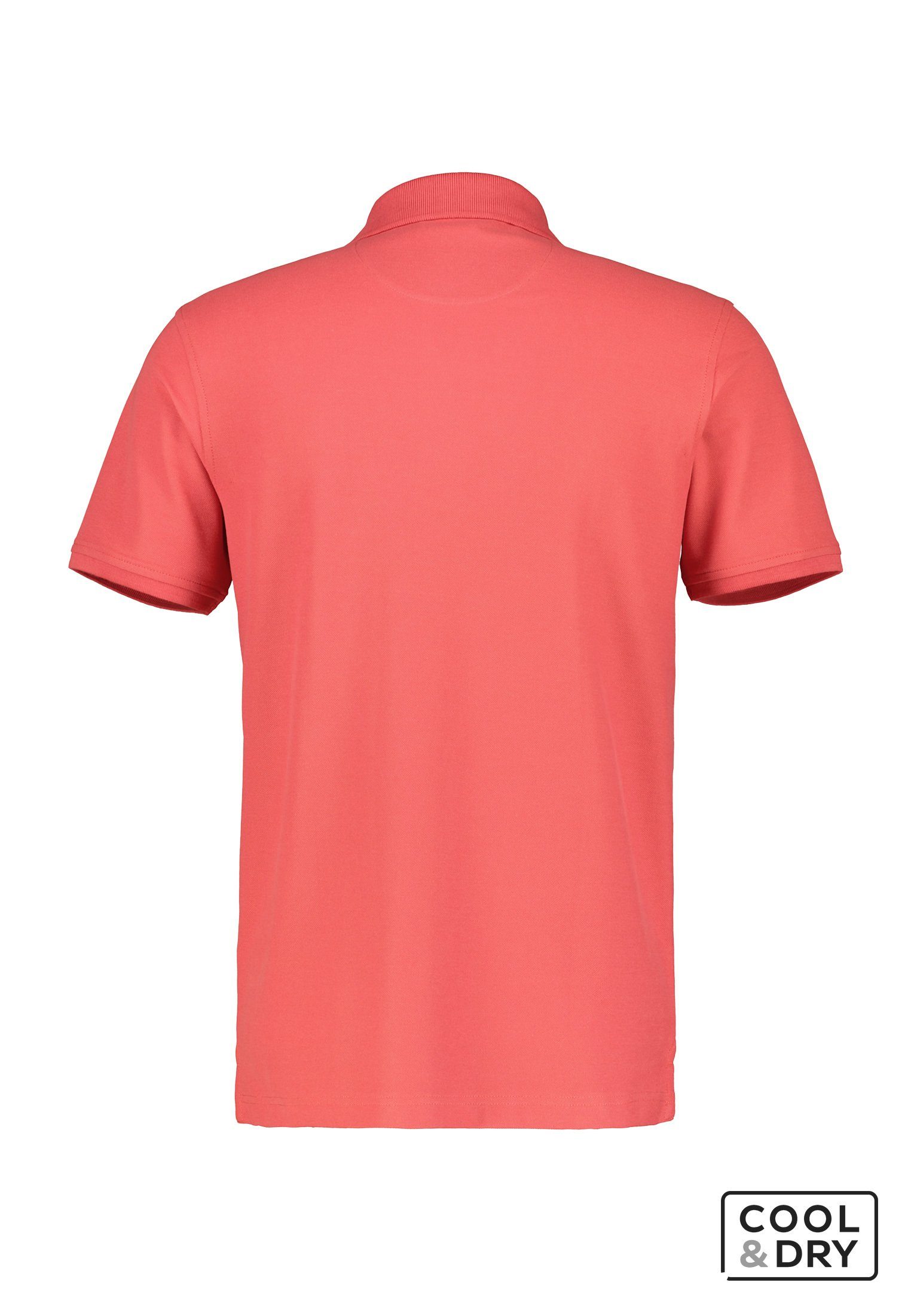 LERROS Poloshirt in RED Klassischer Dry* *Cool HIBISCUS LERROS Polostyle Piquéqualität &