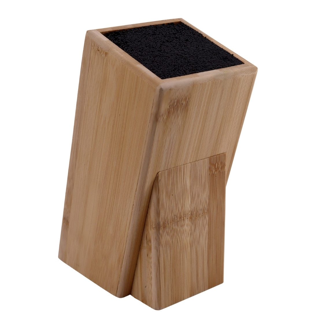 Lacers Messerblock Lacers PurpleLine Bambus mit Borsteneinsatz OHNE MESSER - Universal (1tlg), leicht zu säubern, aus Bambus, modern