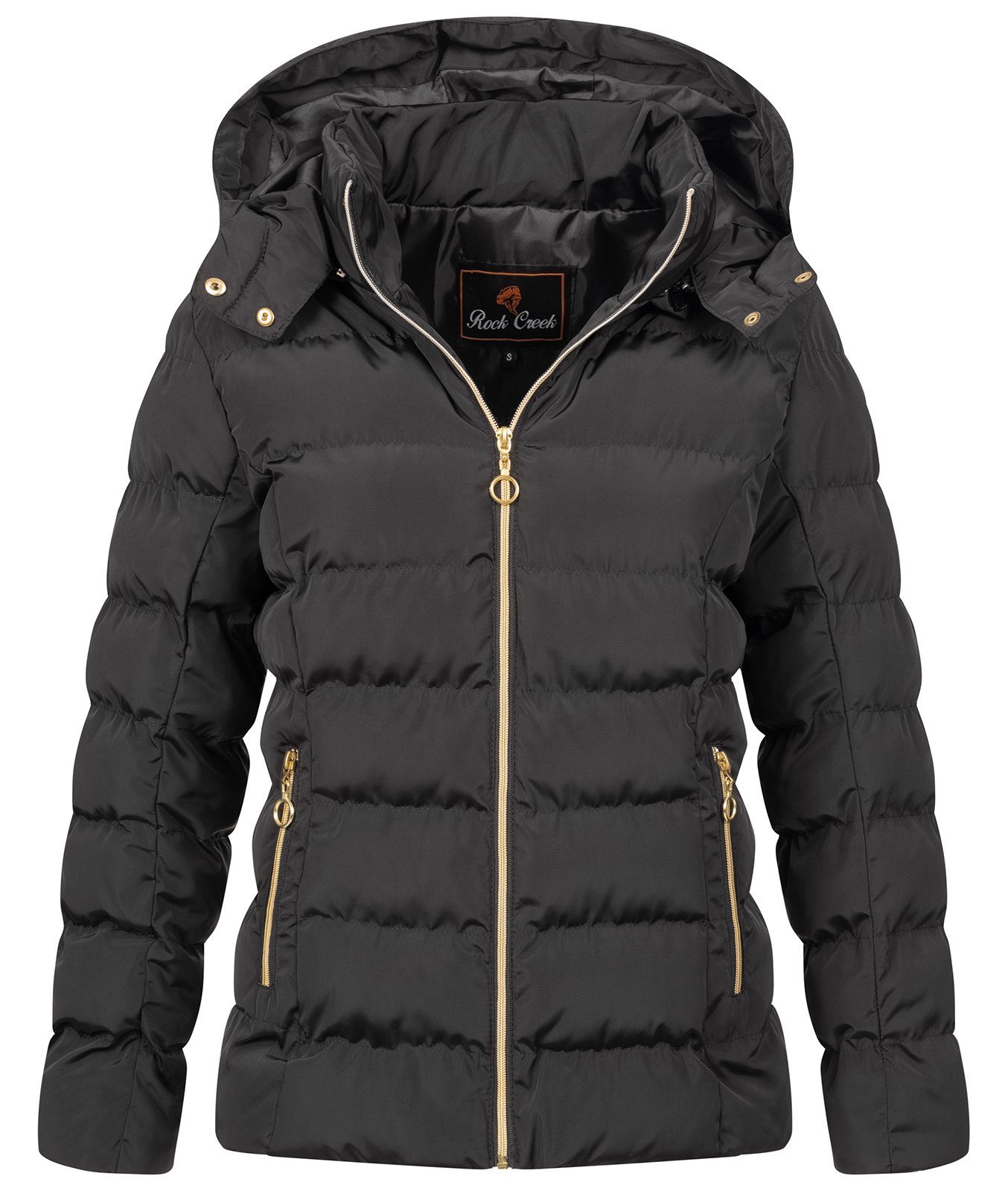 Rock Creek Steppjacke Damen Steppjacke mit Kapuze D-489