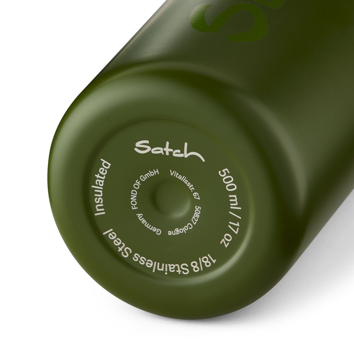 Satch Trinkflasche Edelstahl-Trinkflasche, BPA-frei Olive 787